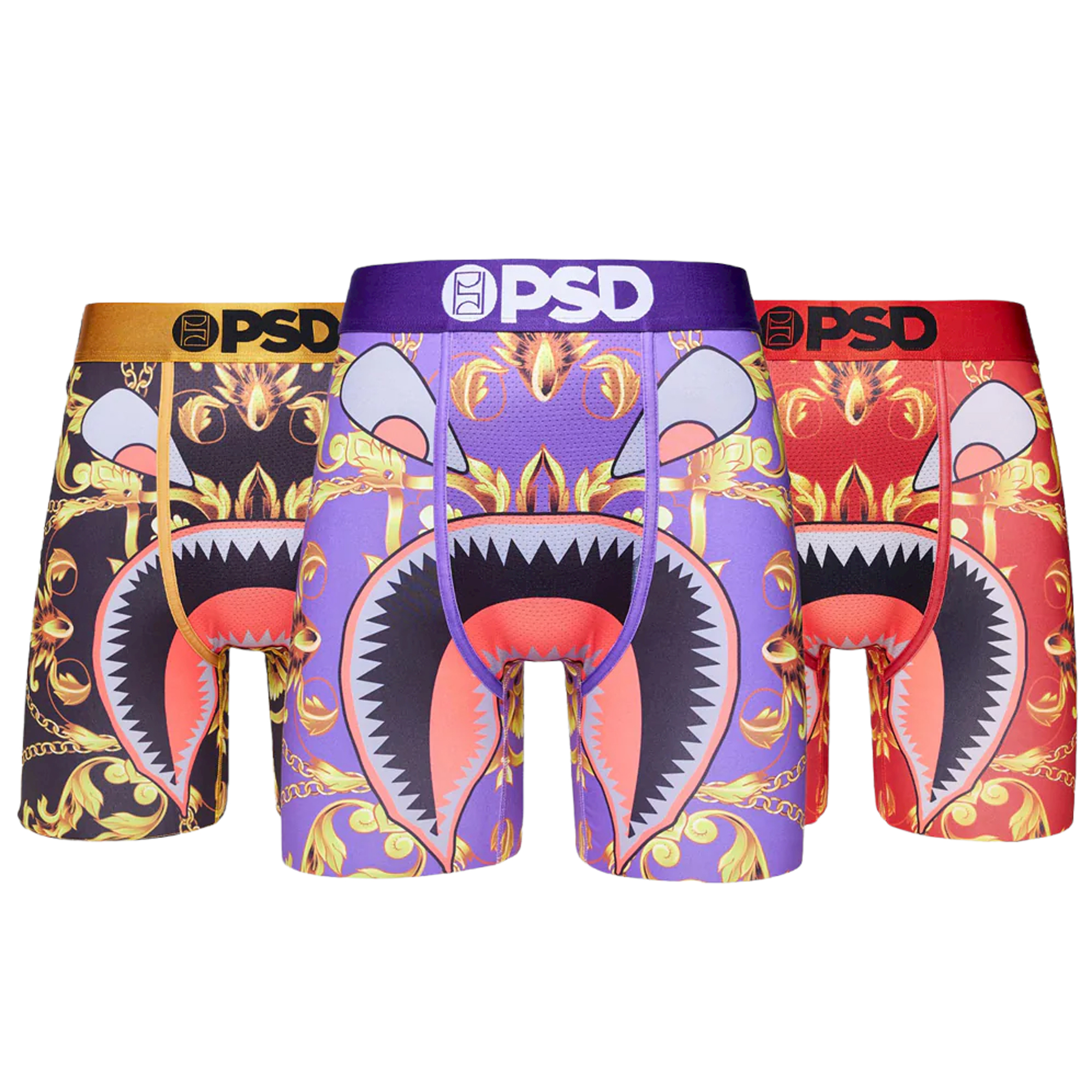 PSD Men's Multi Dark Culture Boxer Briefs Underwear XL