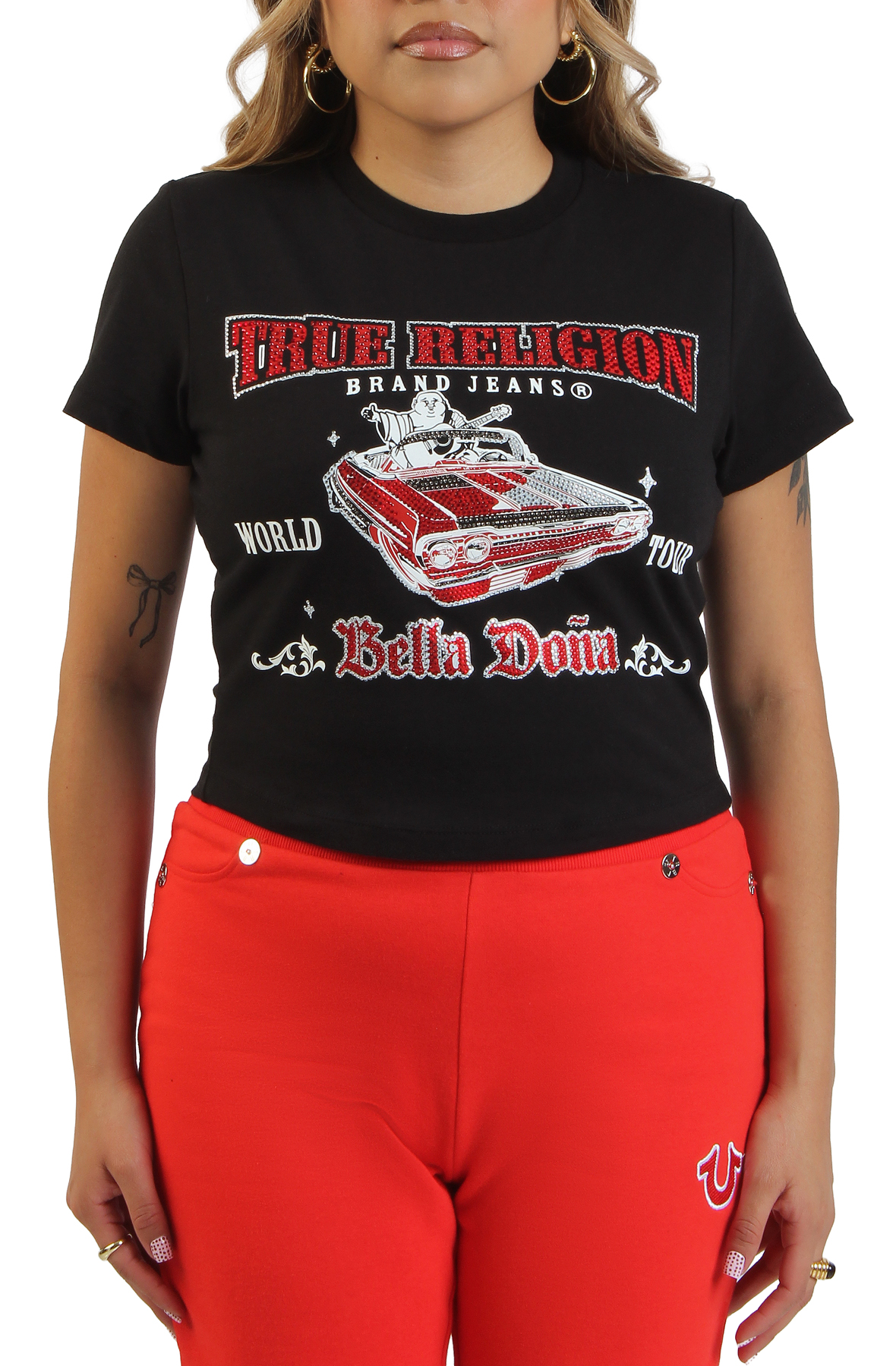 True Religion X Bella Dona Crystal Lowrider Baby T-Shirt