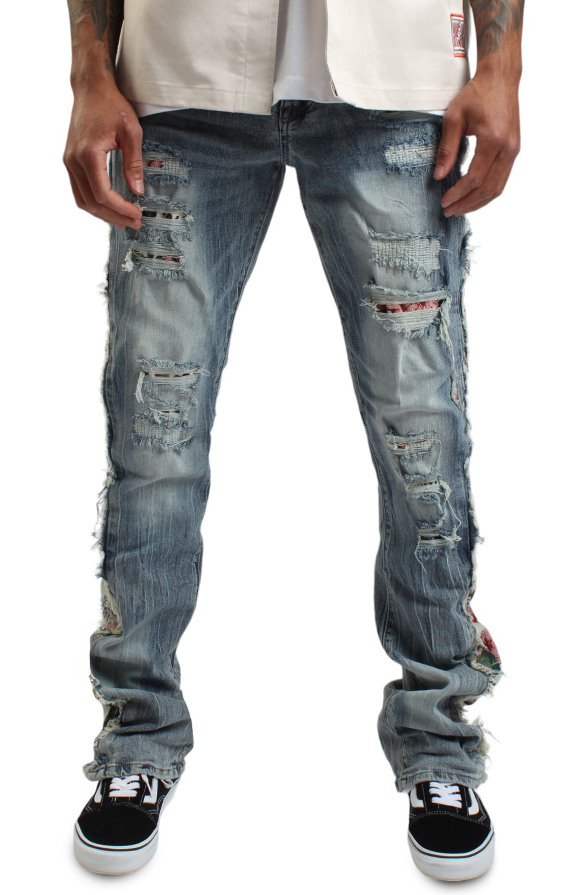 Hillside Taped Stack Jeans