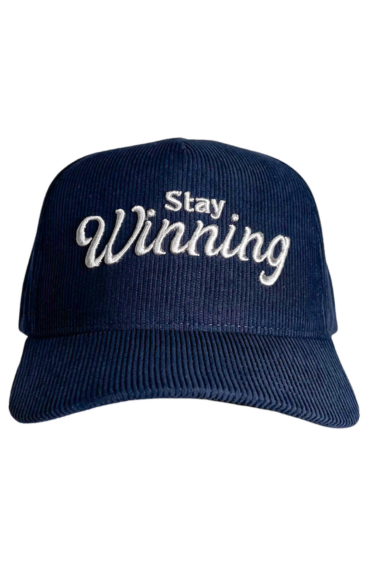 Stay Winning Corduroy Navy Hat