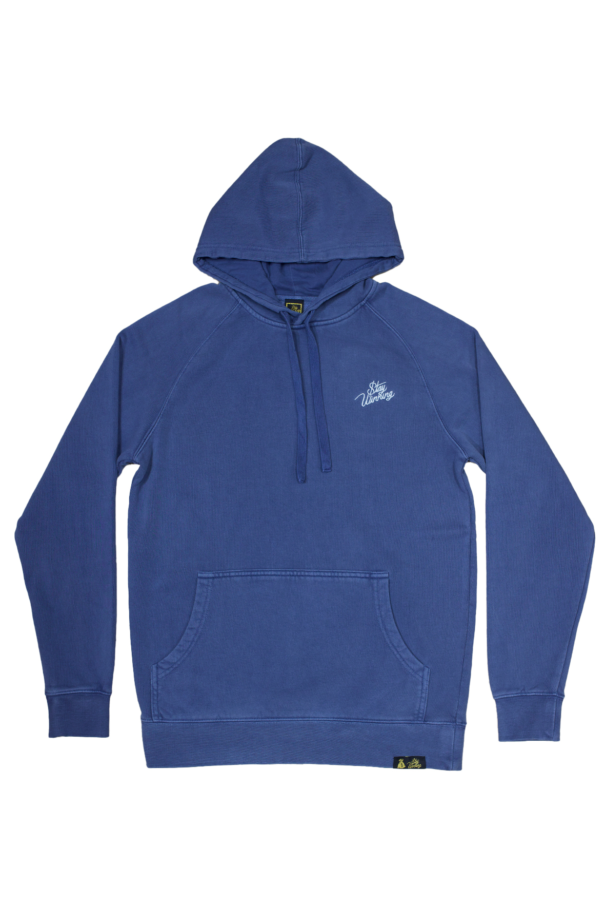 Stay Winning Faded Blue Embroidered Hoodie