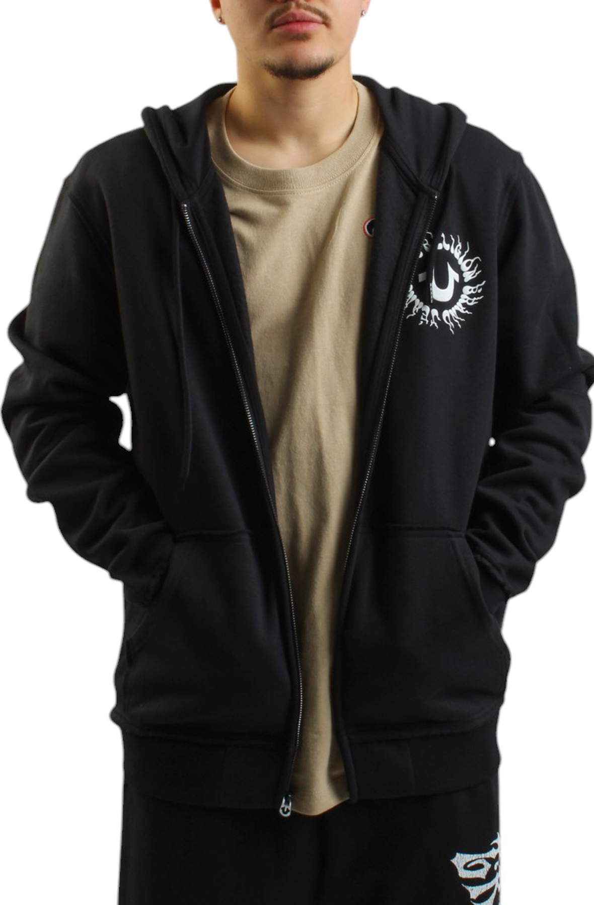 Blazing Tour Applique Zip Hoodie