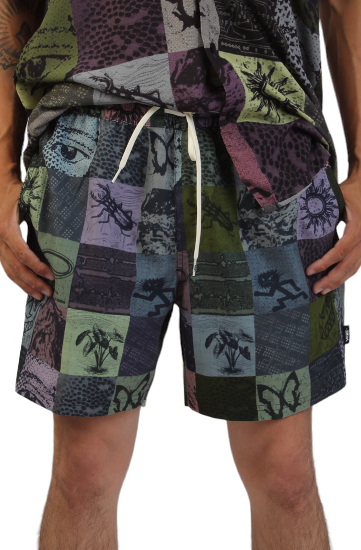 Primary Print Elastic 17'' Boardshorts