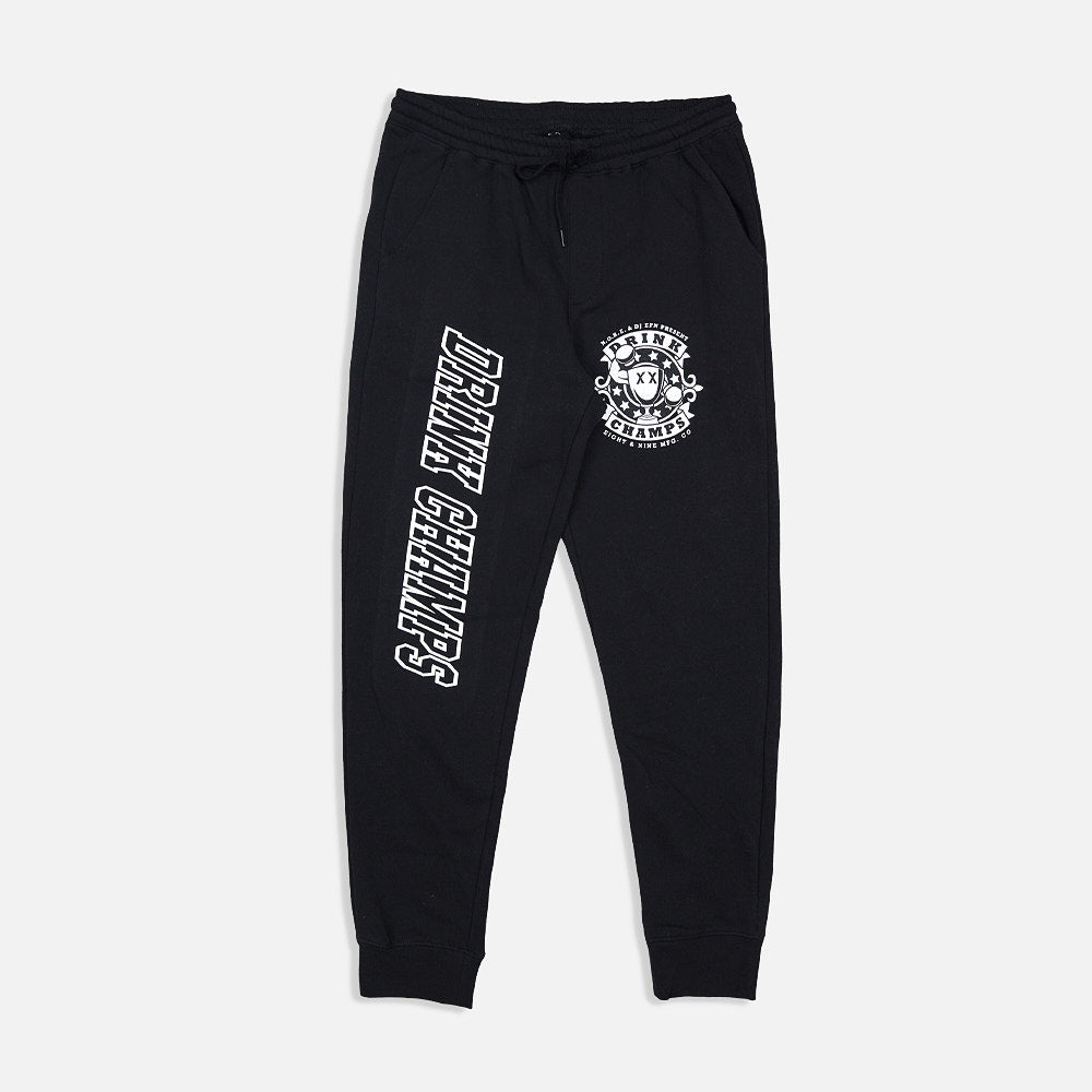 Drink Champs Classic Logo Sweatpants Black