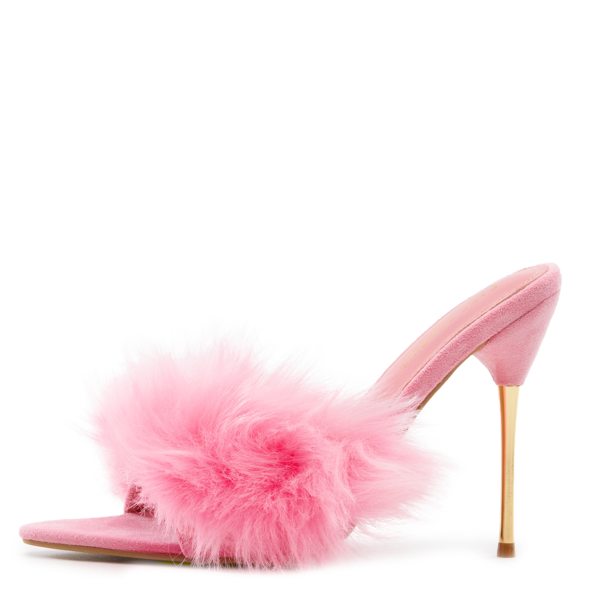 Pink clearance fuzzy heels