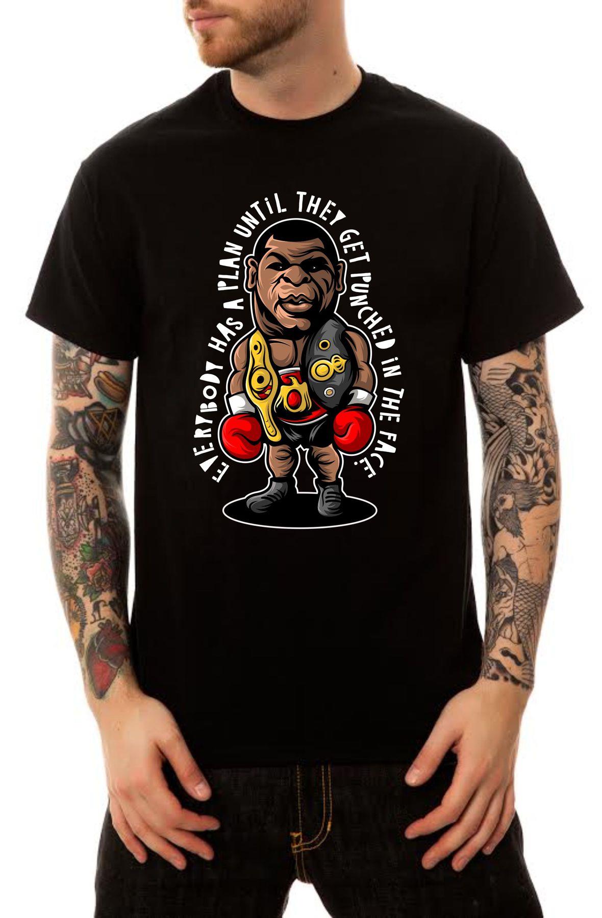 The Iron Mike Comic T-Shirt in Black