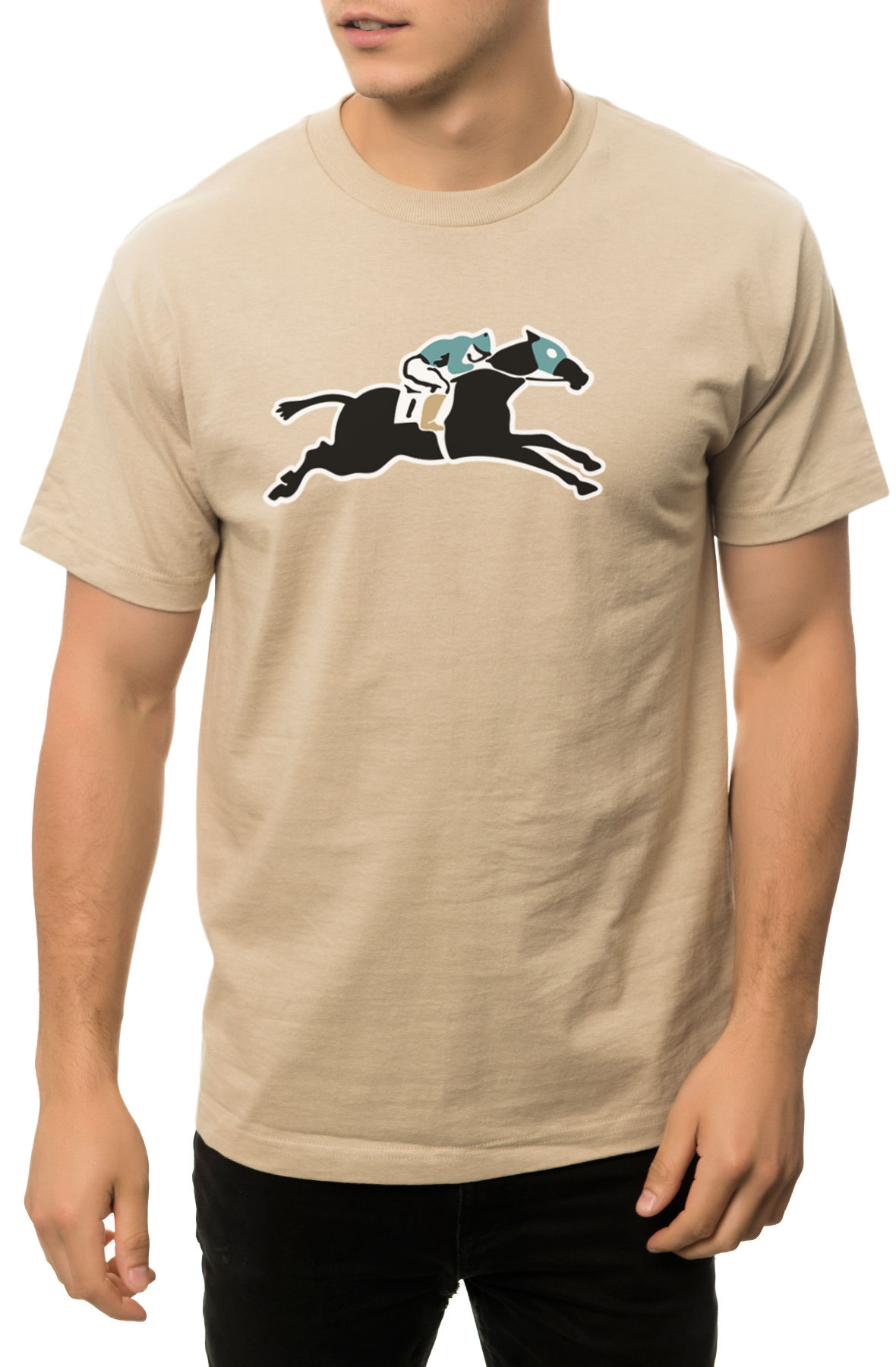 The Racehorse Tee in Sand
