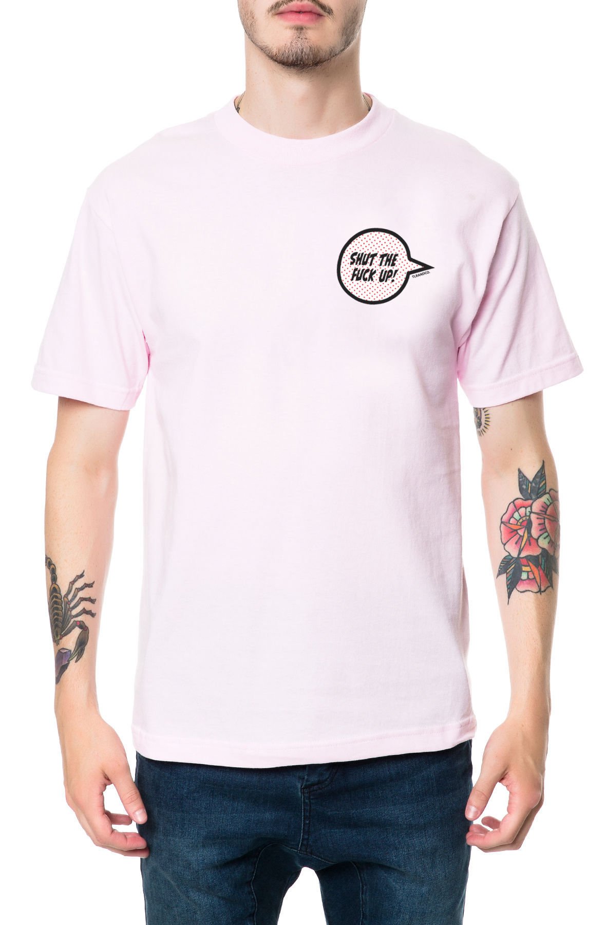 The STFU Tee in Pink