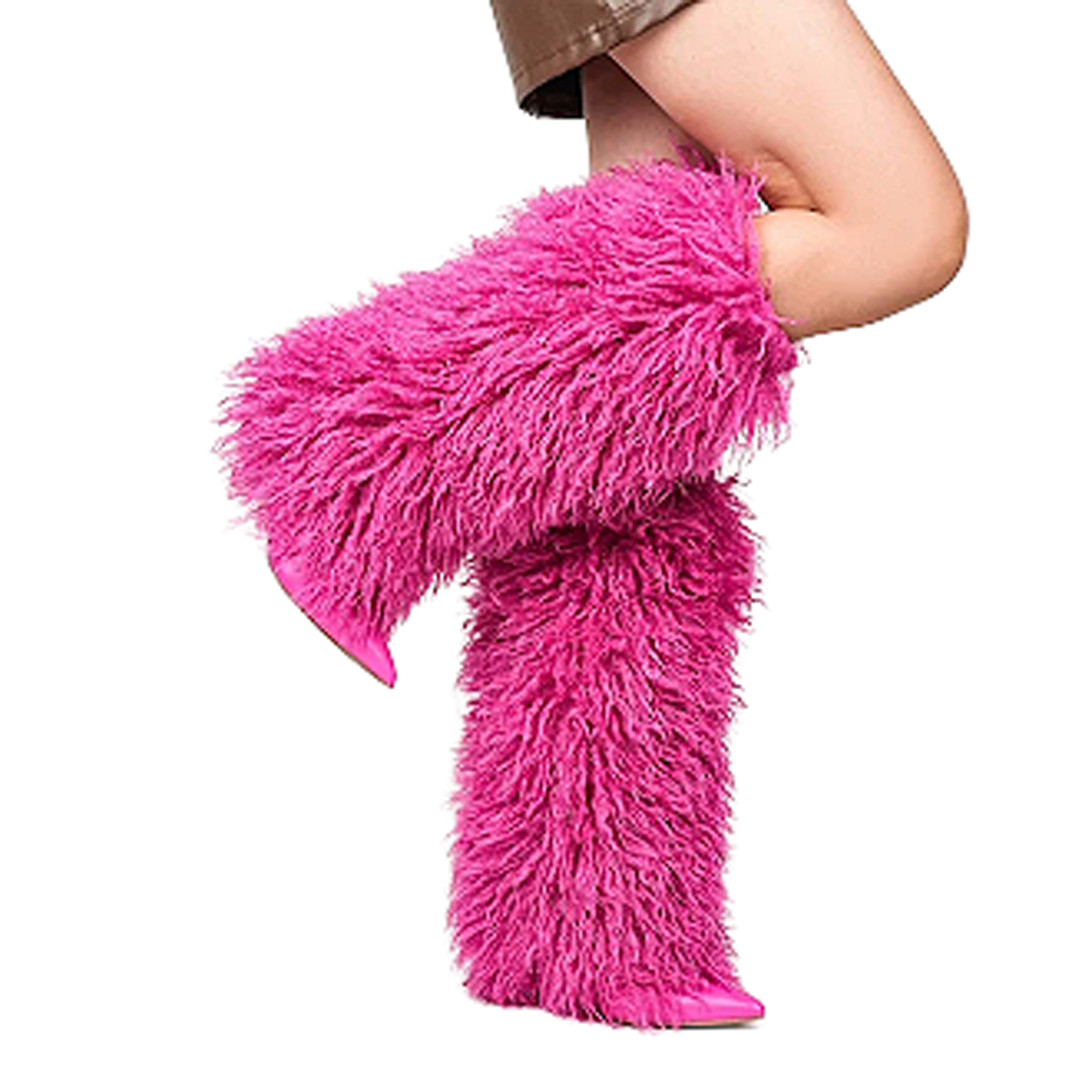 Demure-01Fur Stiletto Boot