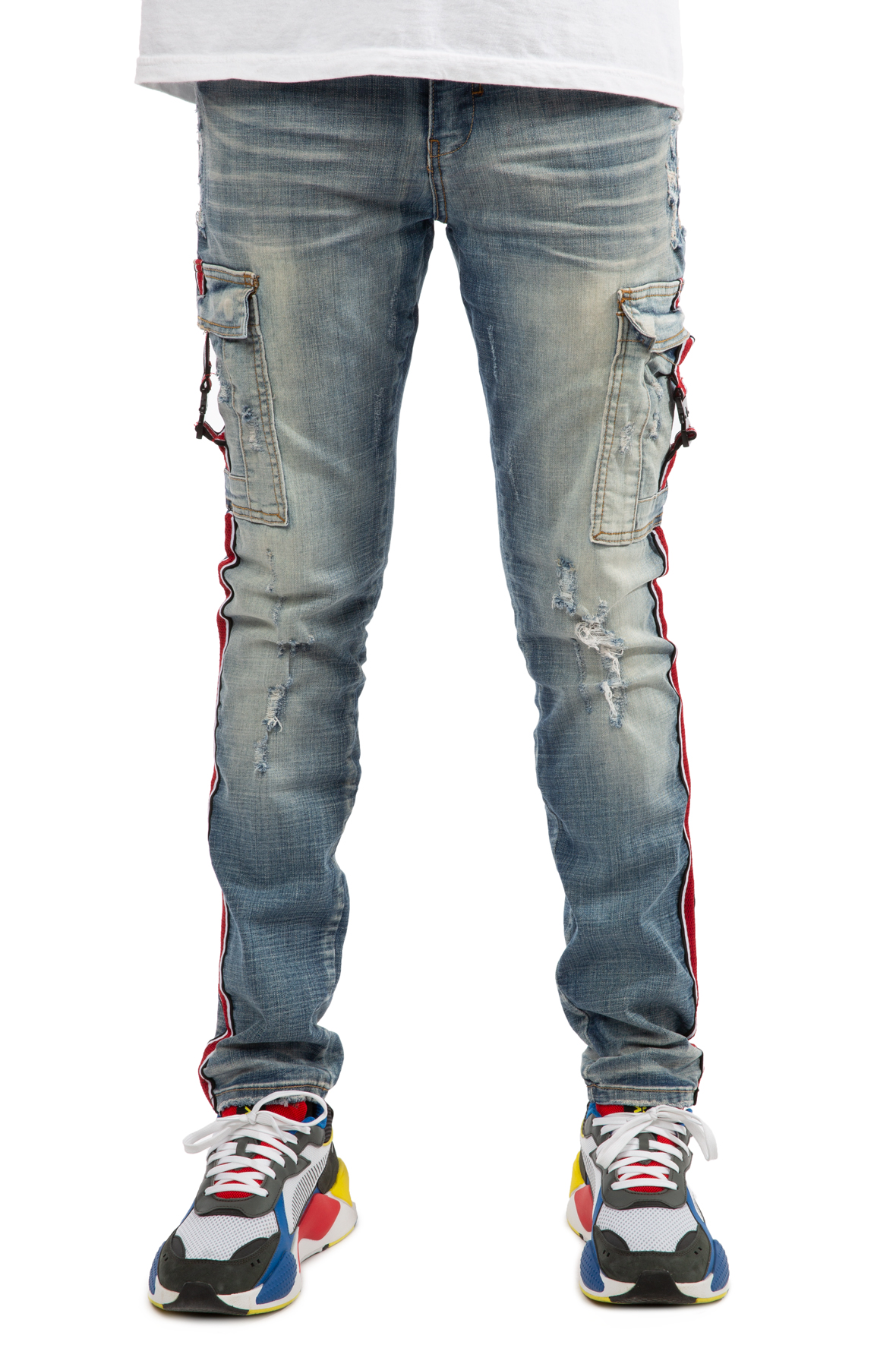 Oberon Cargo Stripe Jeans