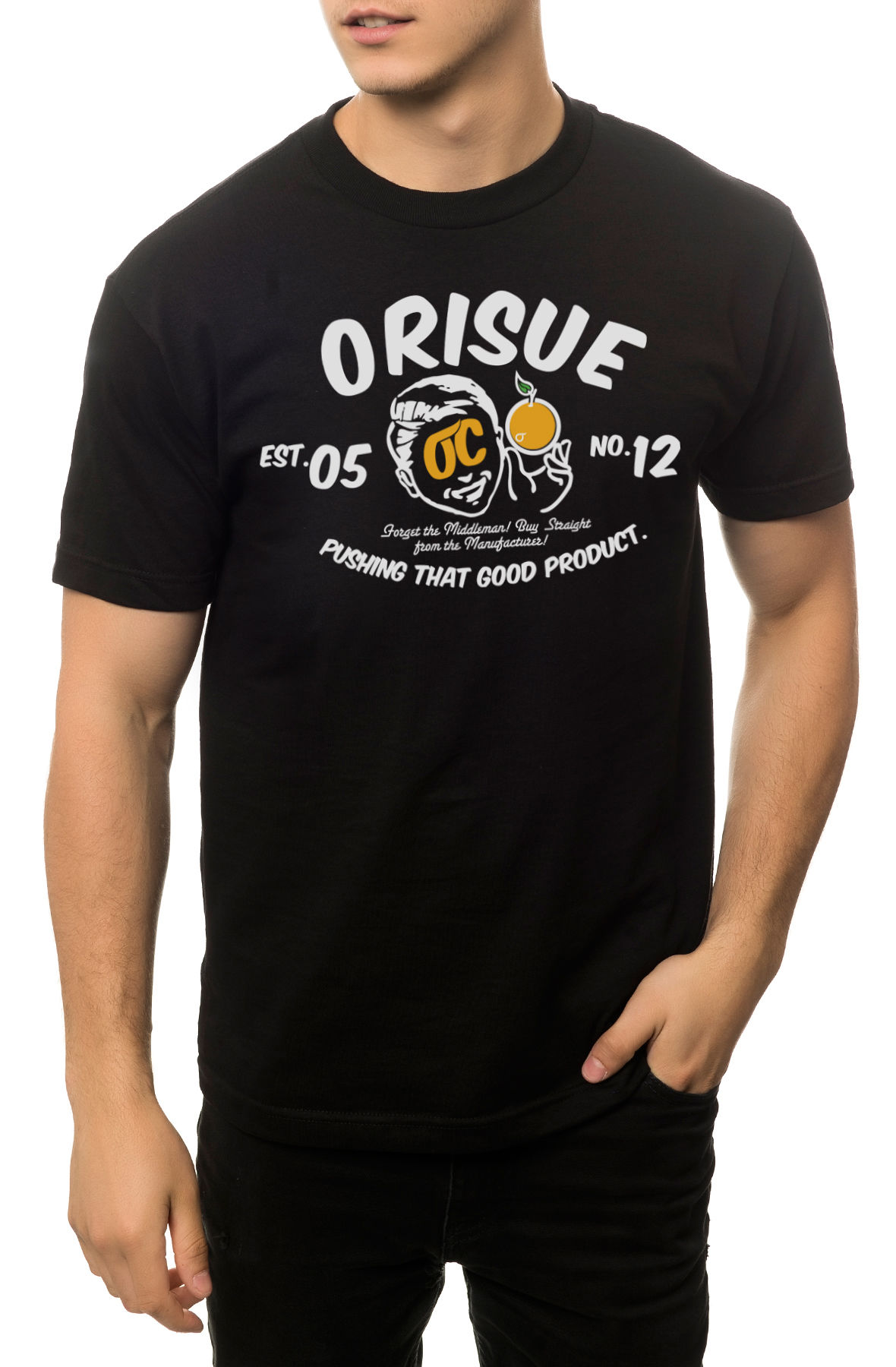 The Citrus Tee in Black