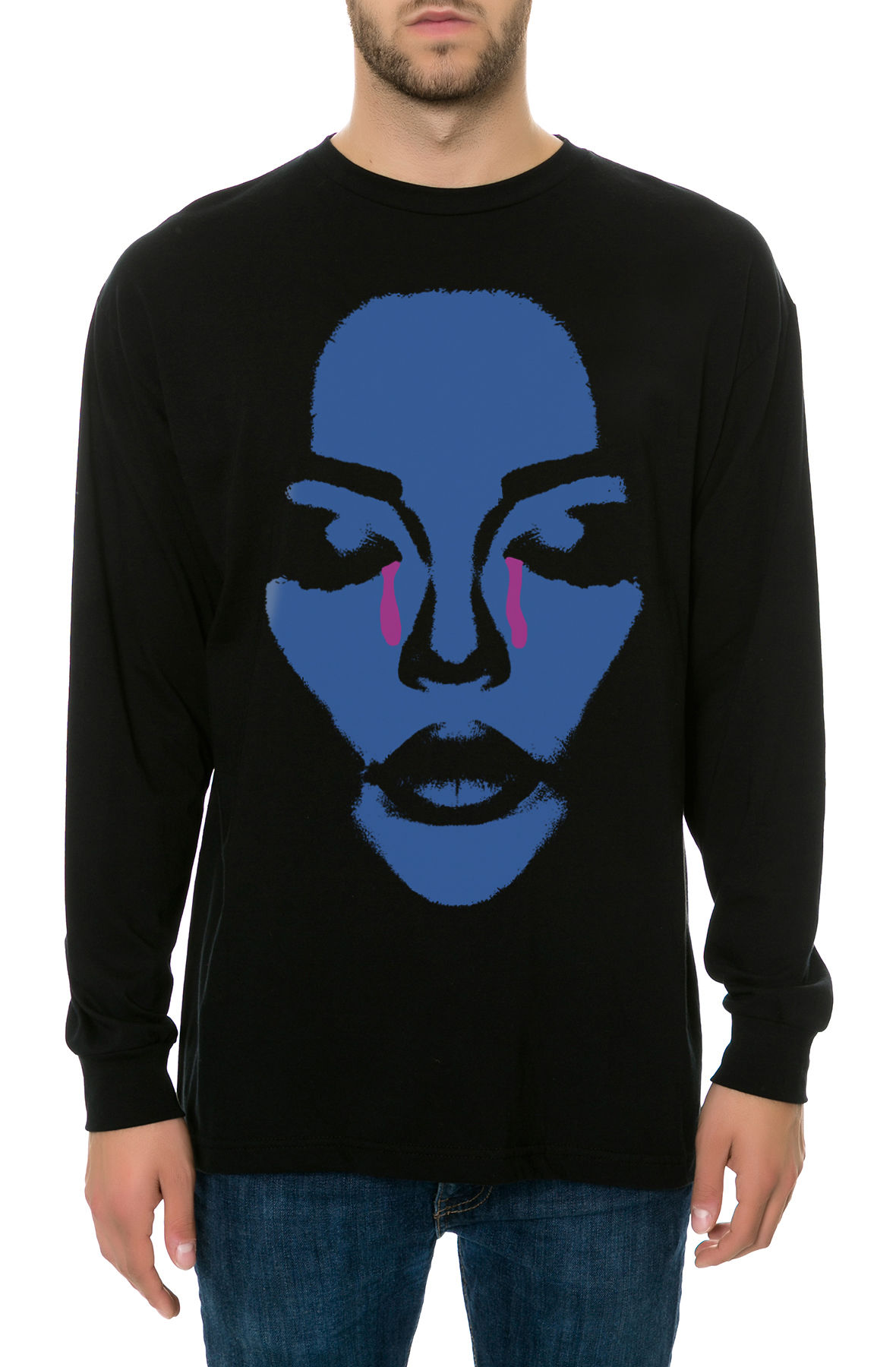 The Tearz Long Sleeve Tee in Black