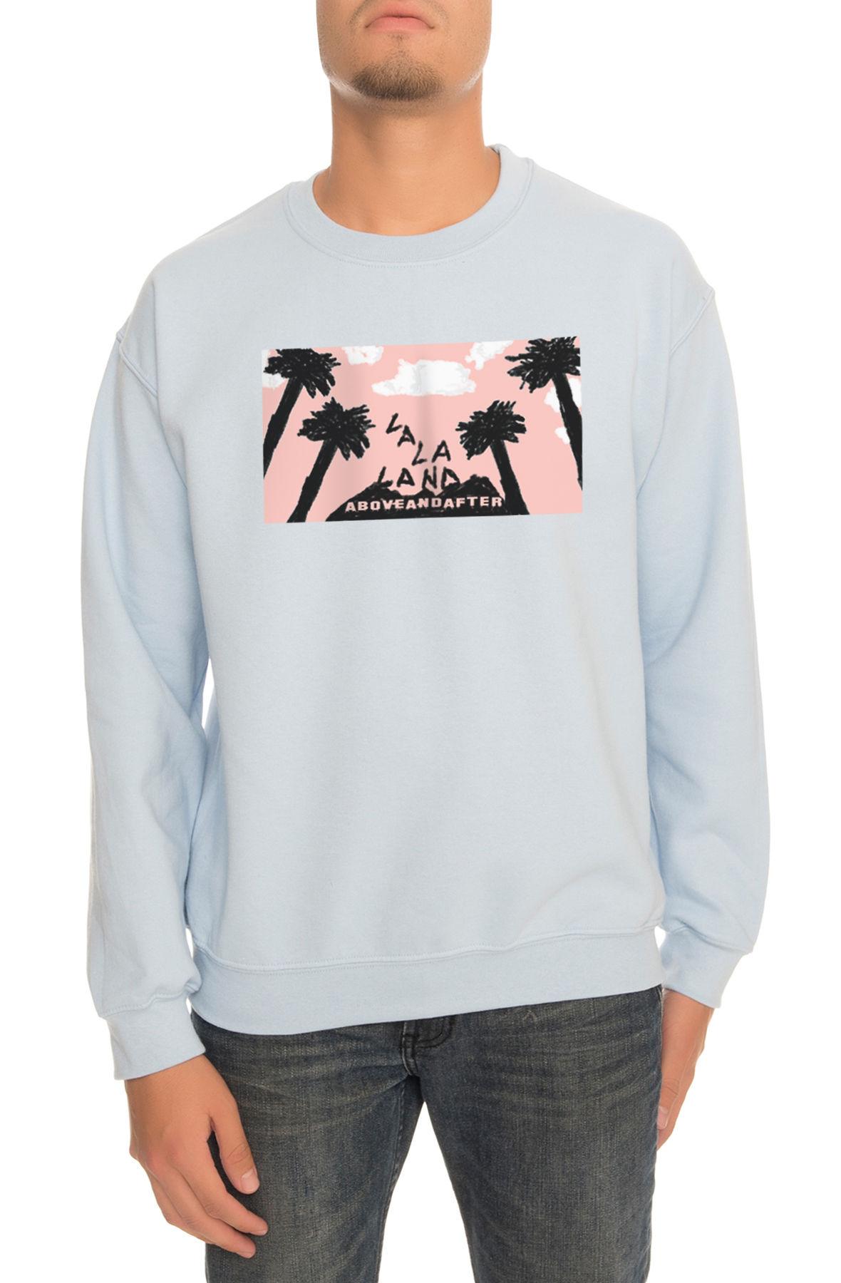 The La La Land Crewneck Sweatshirt in Light Blue