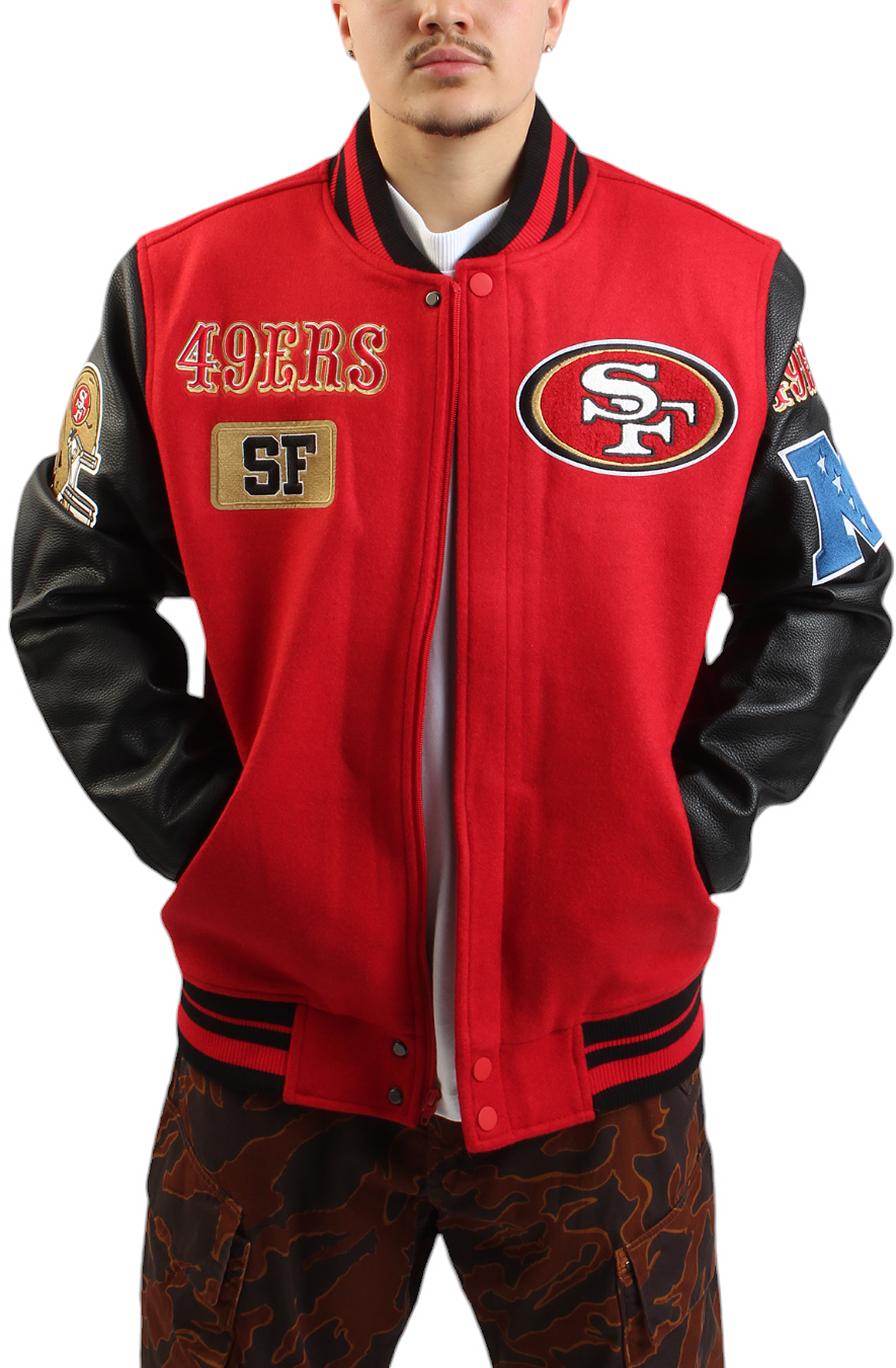 NFL 49ers Area Code Varsity Jacket