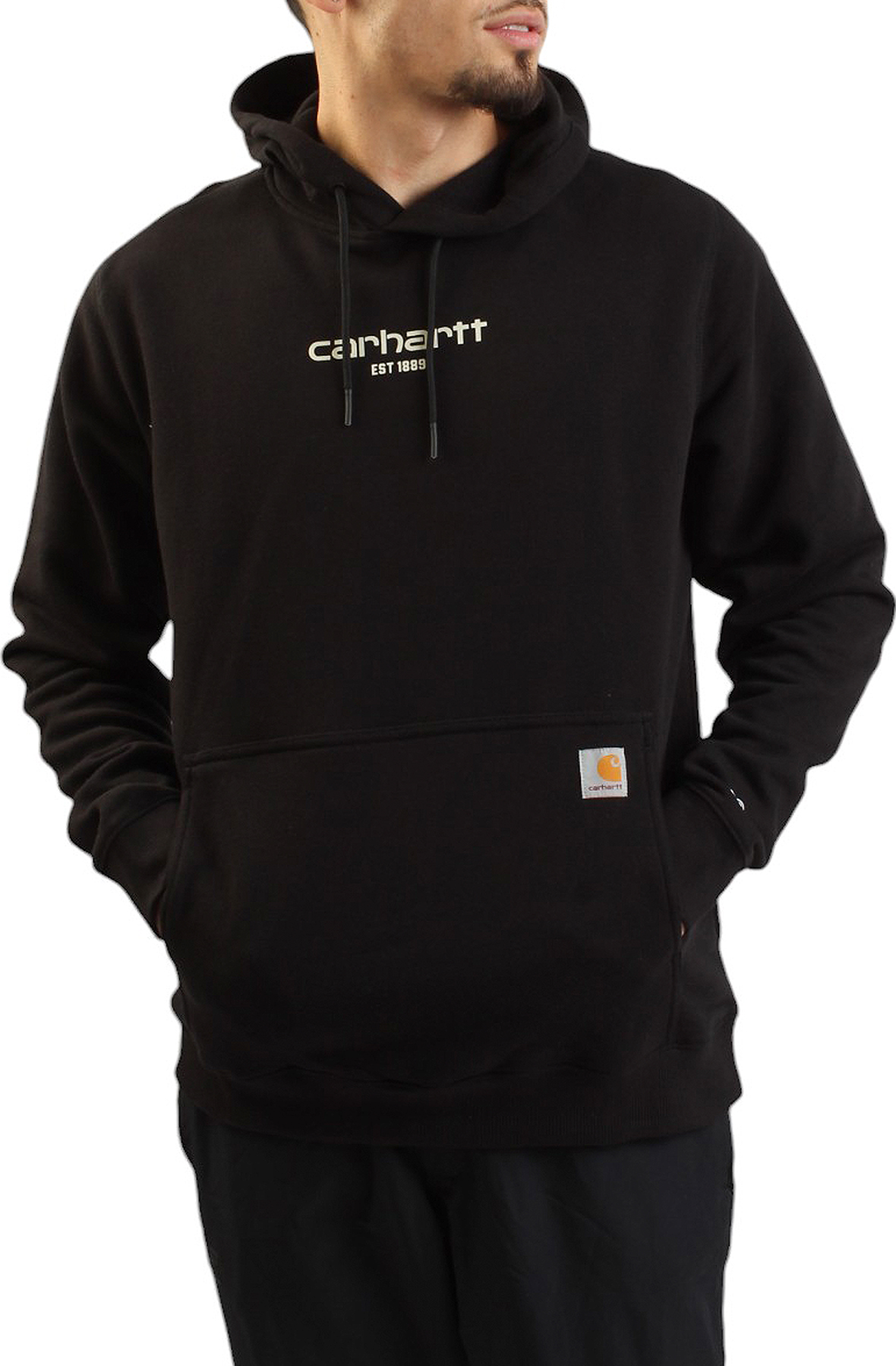 (105569) Force Relaxed Fit Lightweight Logo Graphic Sweatshirt - Black