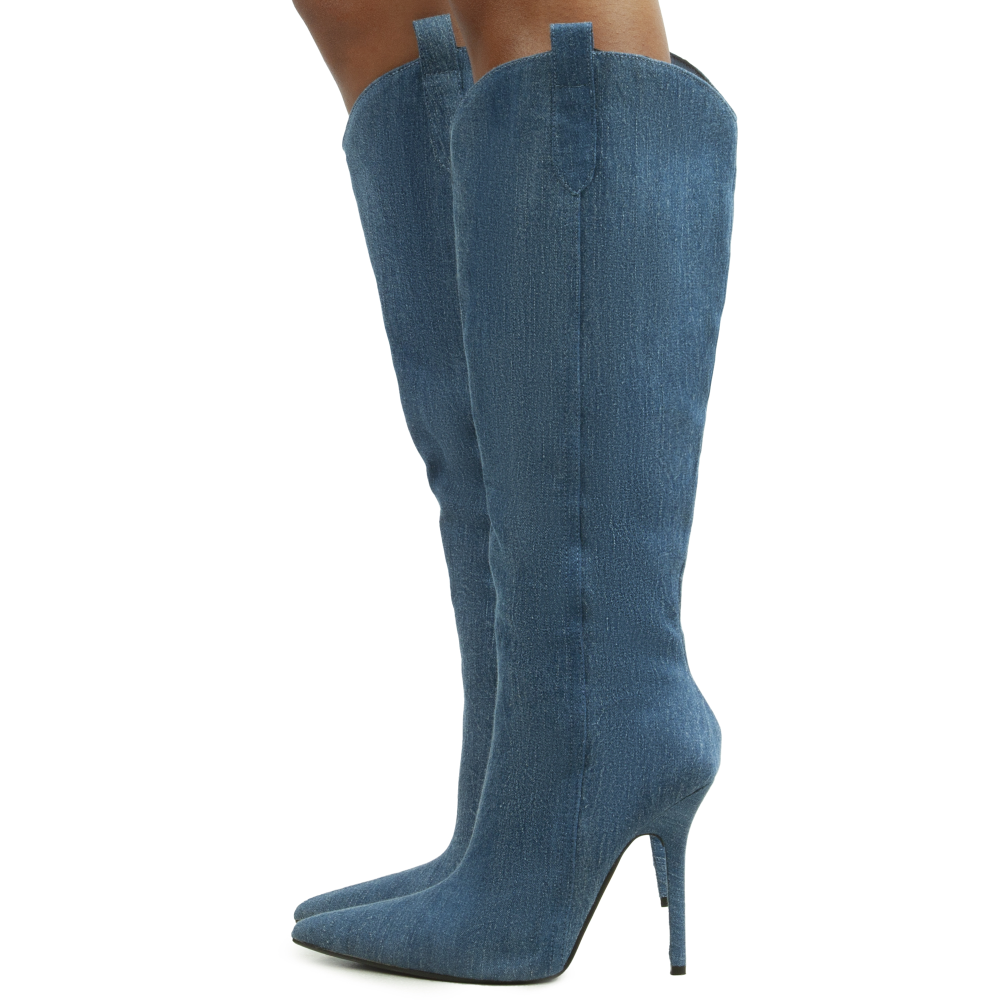 Cute Genes-Blu High Heel Boots