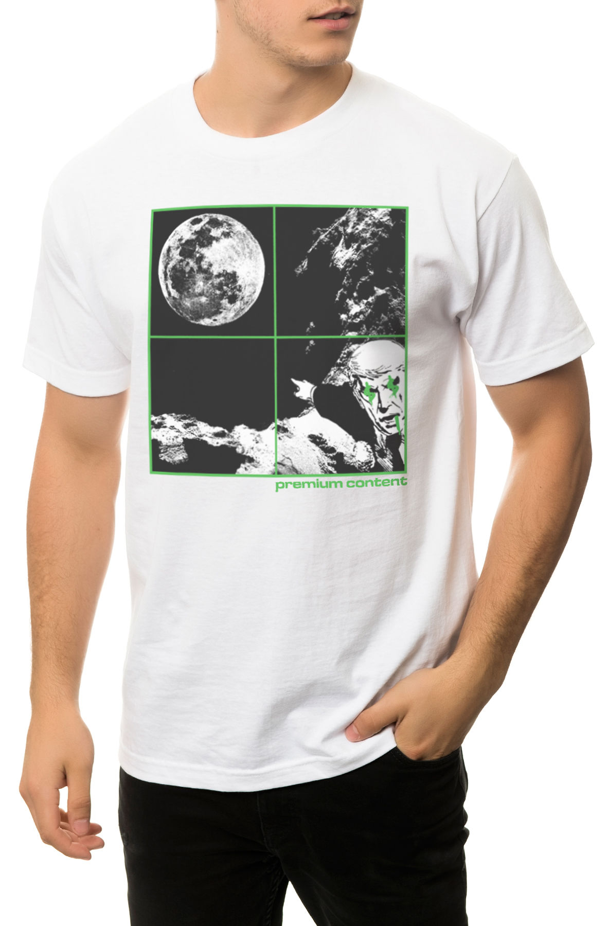 The To The Moon Tee in White