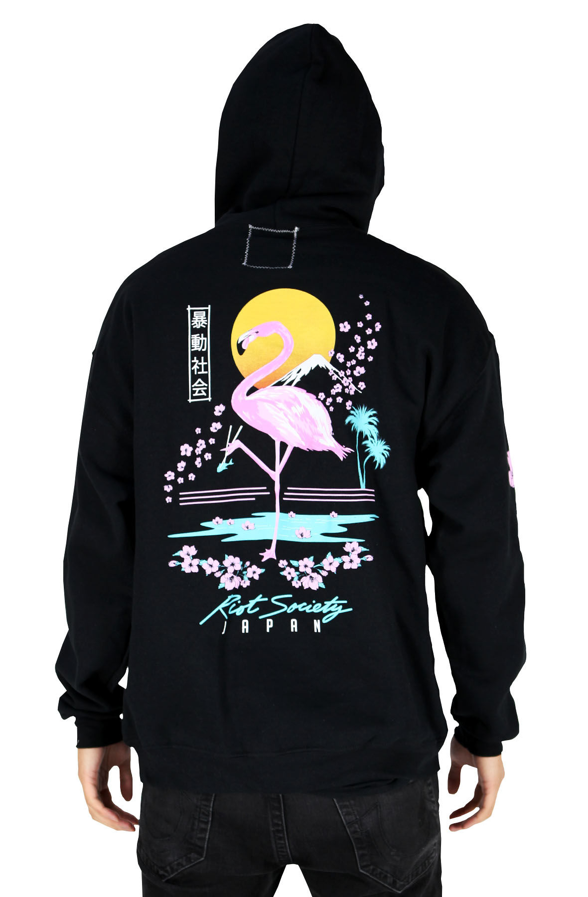 panda rose hoodie