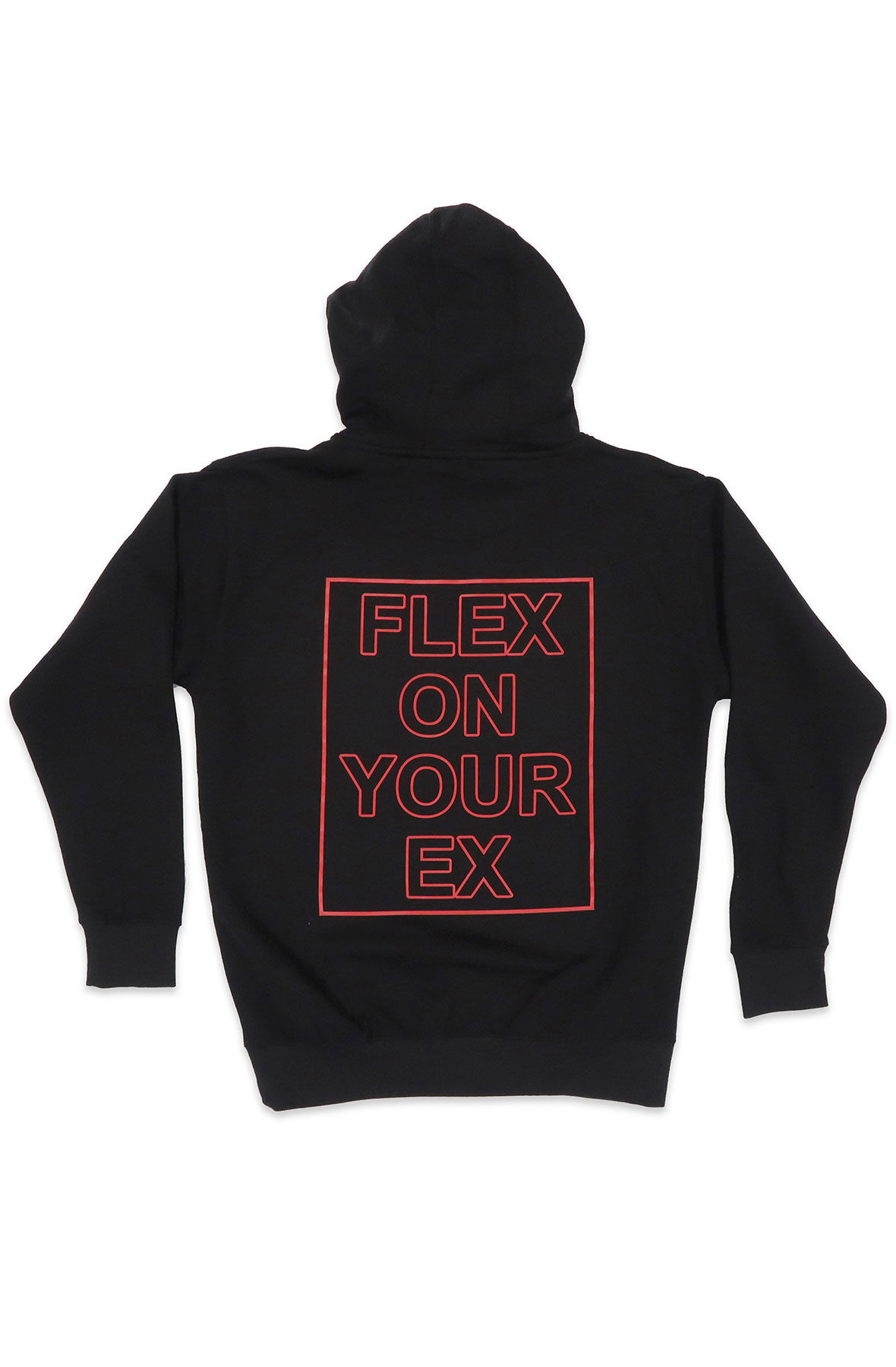 Flex Hoodie in Black and Red