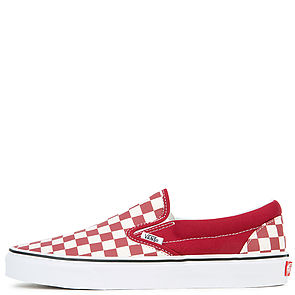 Rumba red clearance checkered vans