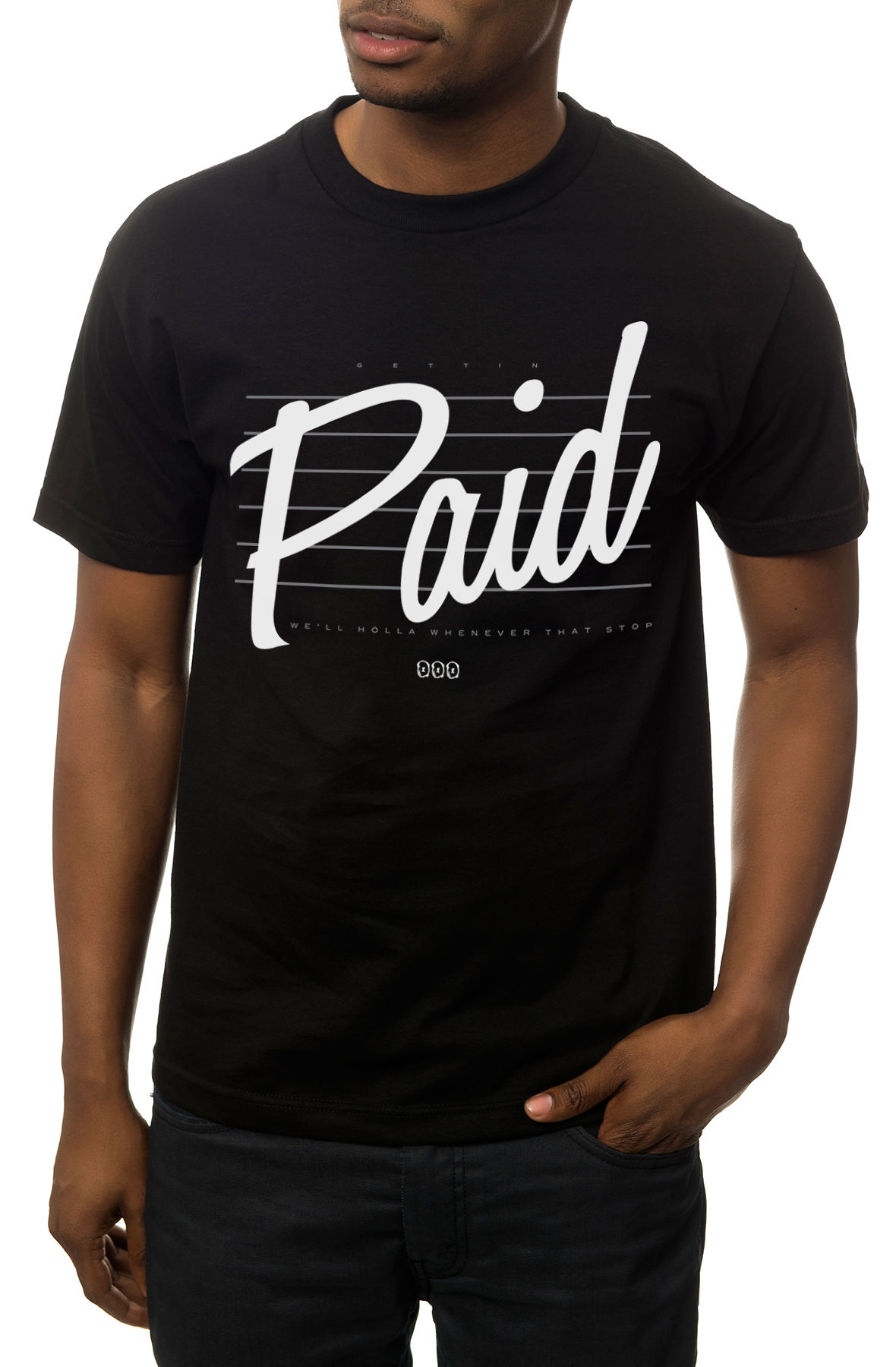 The Paid Tee in Black
