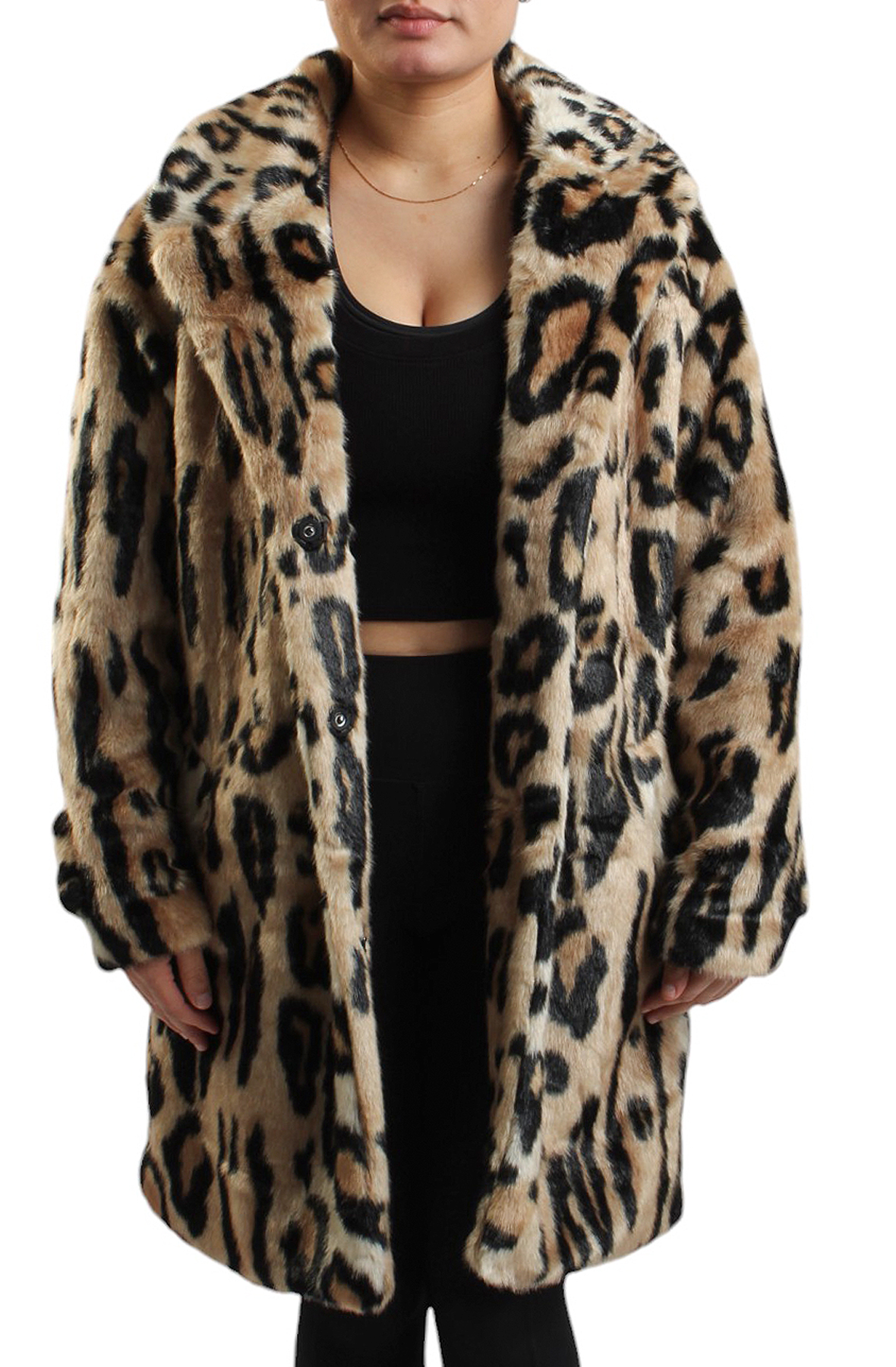 Leo-Fur Leopard Faux Fur Jacket