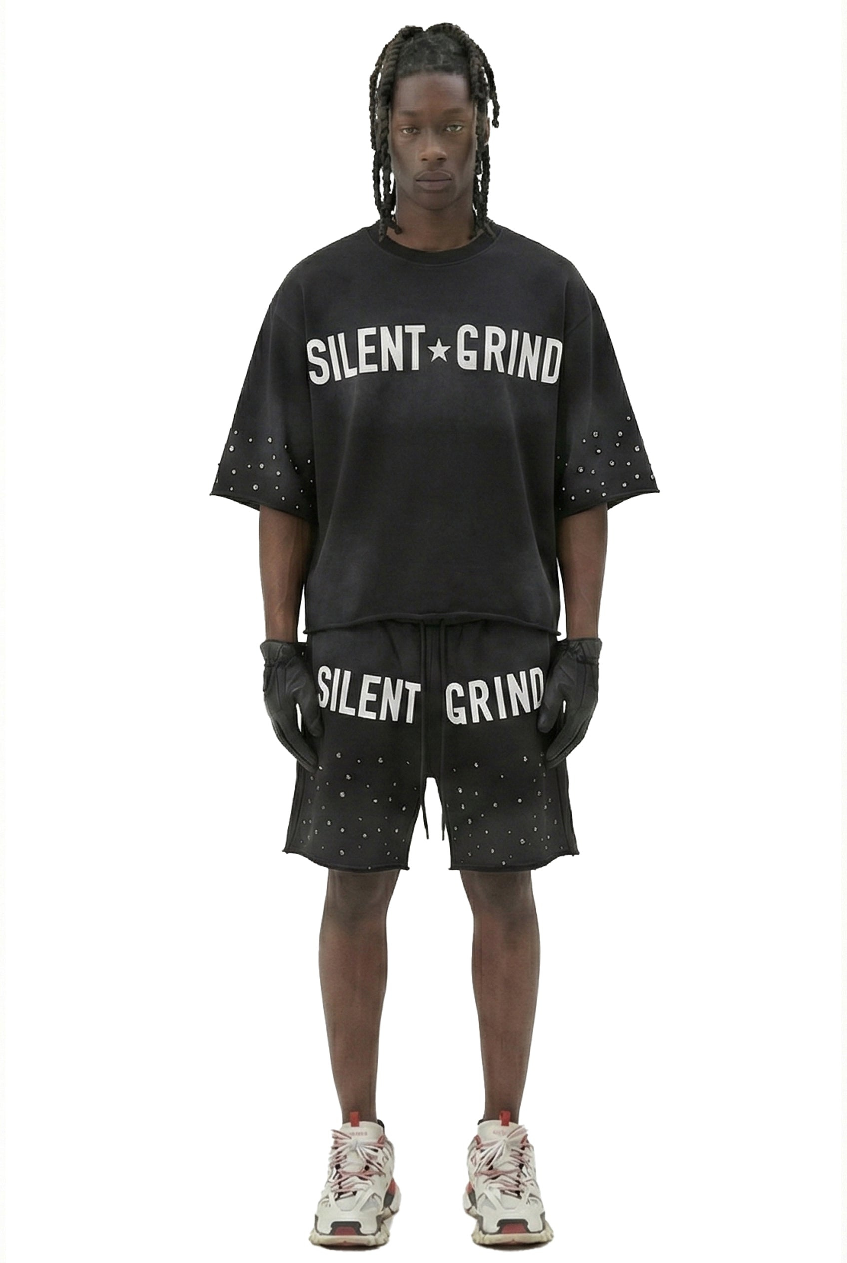 NEW KARAN S/N Jersey 3/4 Sleeve Crop top Tee