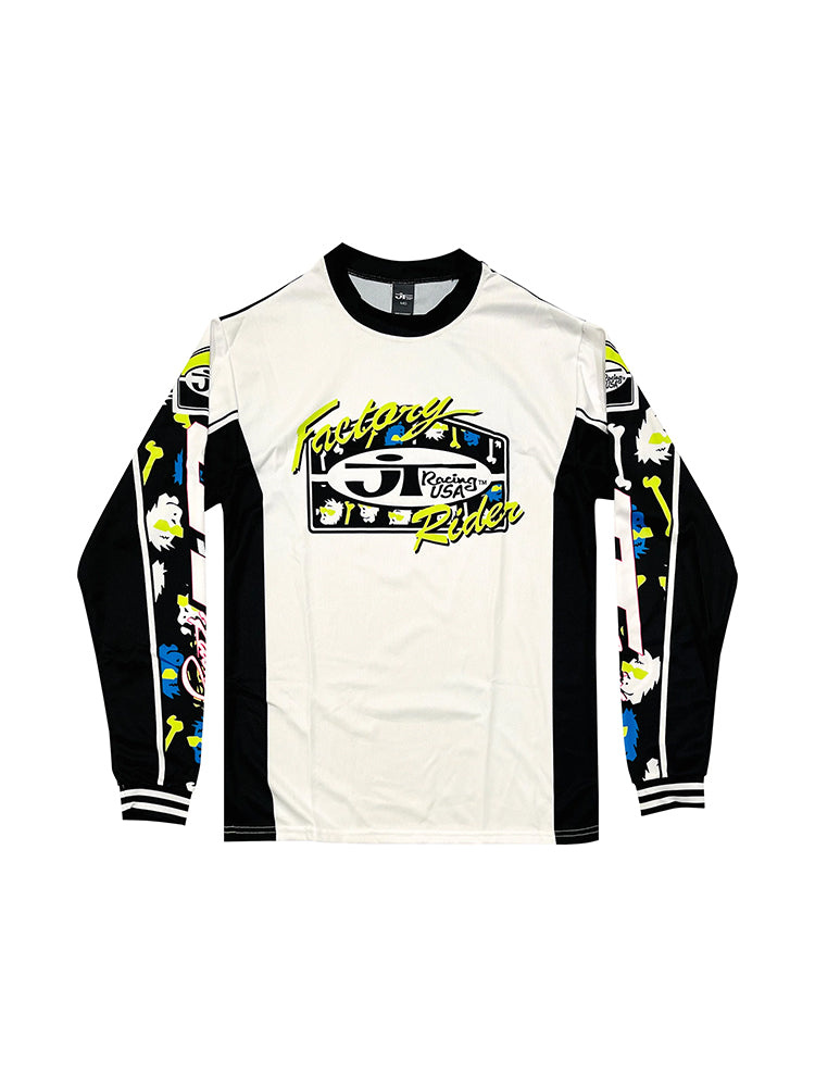 Kids Bad Bones Jersey - Black and Lime