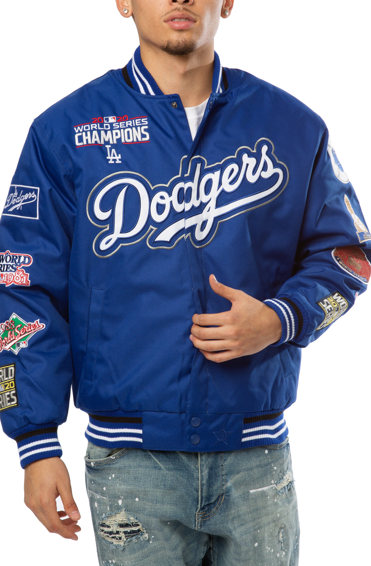JH DESIGN Los Angeles Dodgers 2020 World Series Champions Jacket