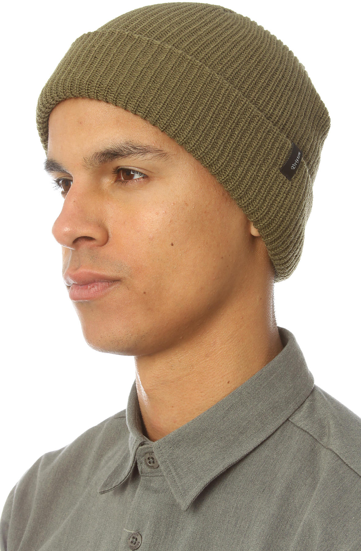 BRIXTON The Heist Beanie in Dark Olive 