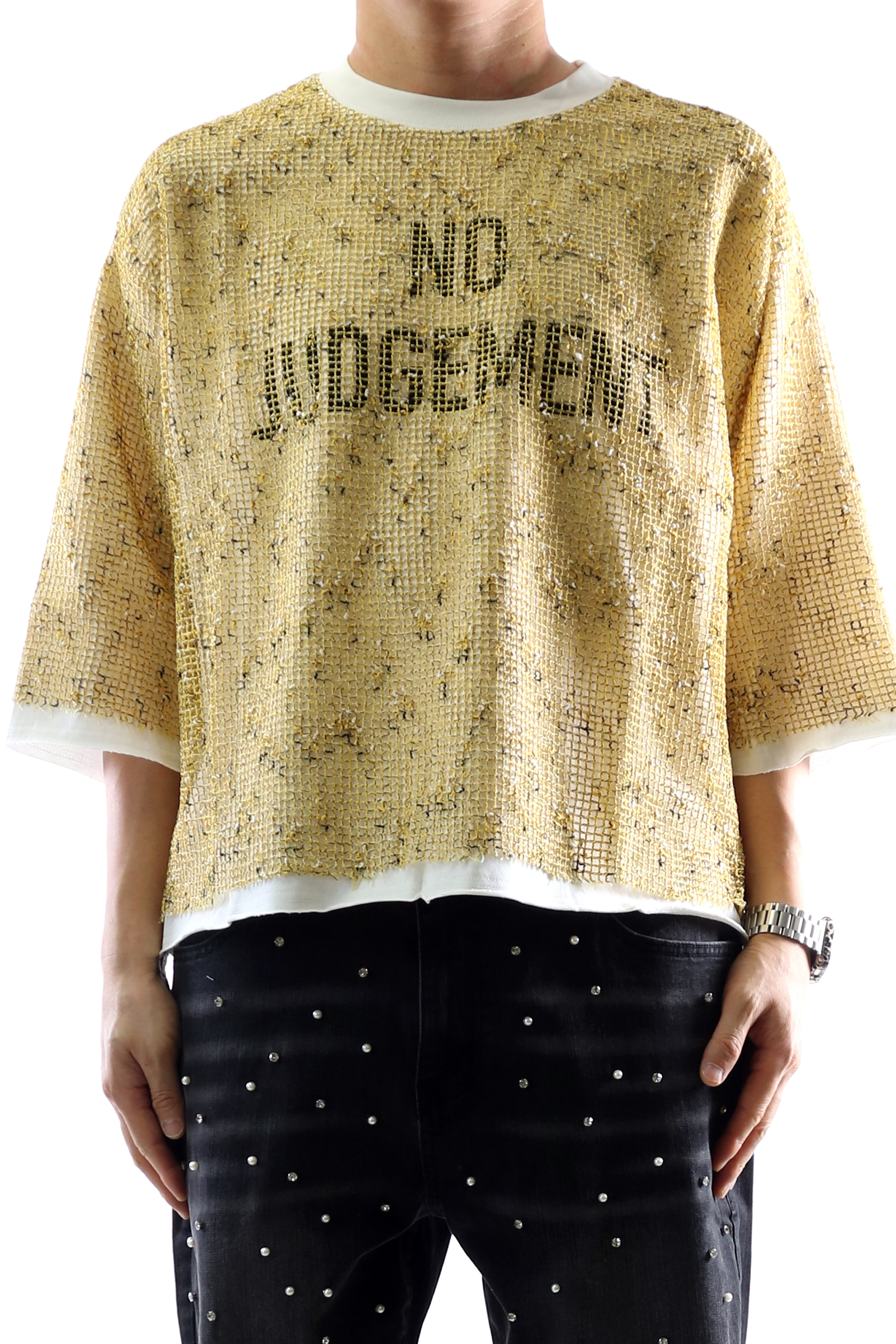 Petal S/N Jersey 3/4 Sleeve Crop Top Tee