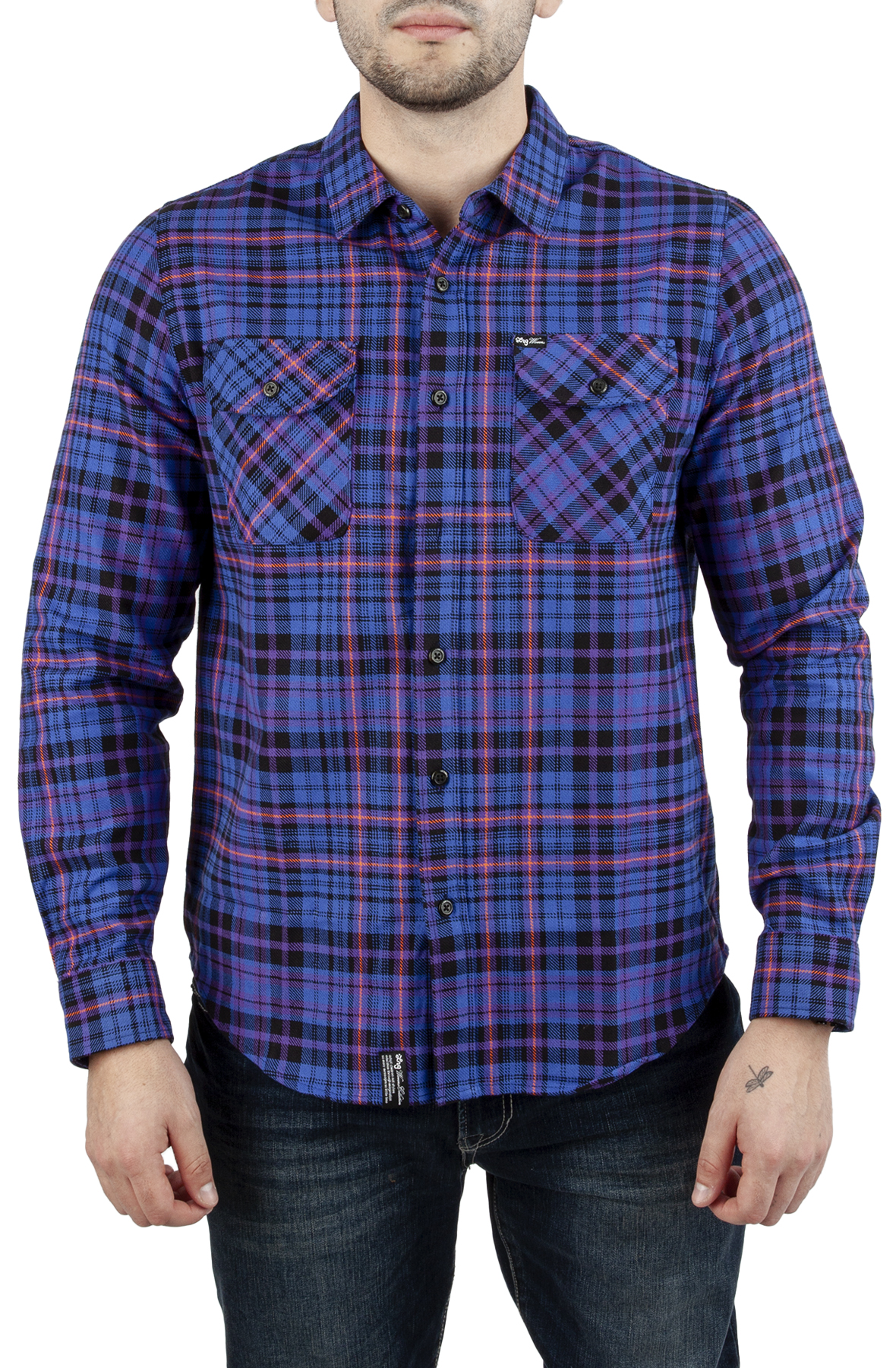 LRG Countdown Plaid Flannel Blue