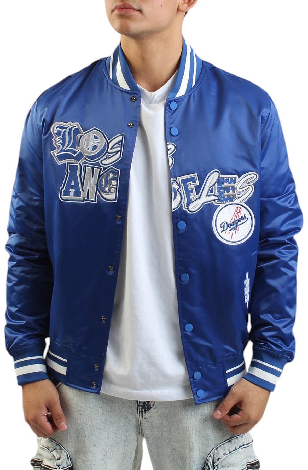 MLB LOS ANGELES DODGERS CITY RANSOM SATIN JACKET