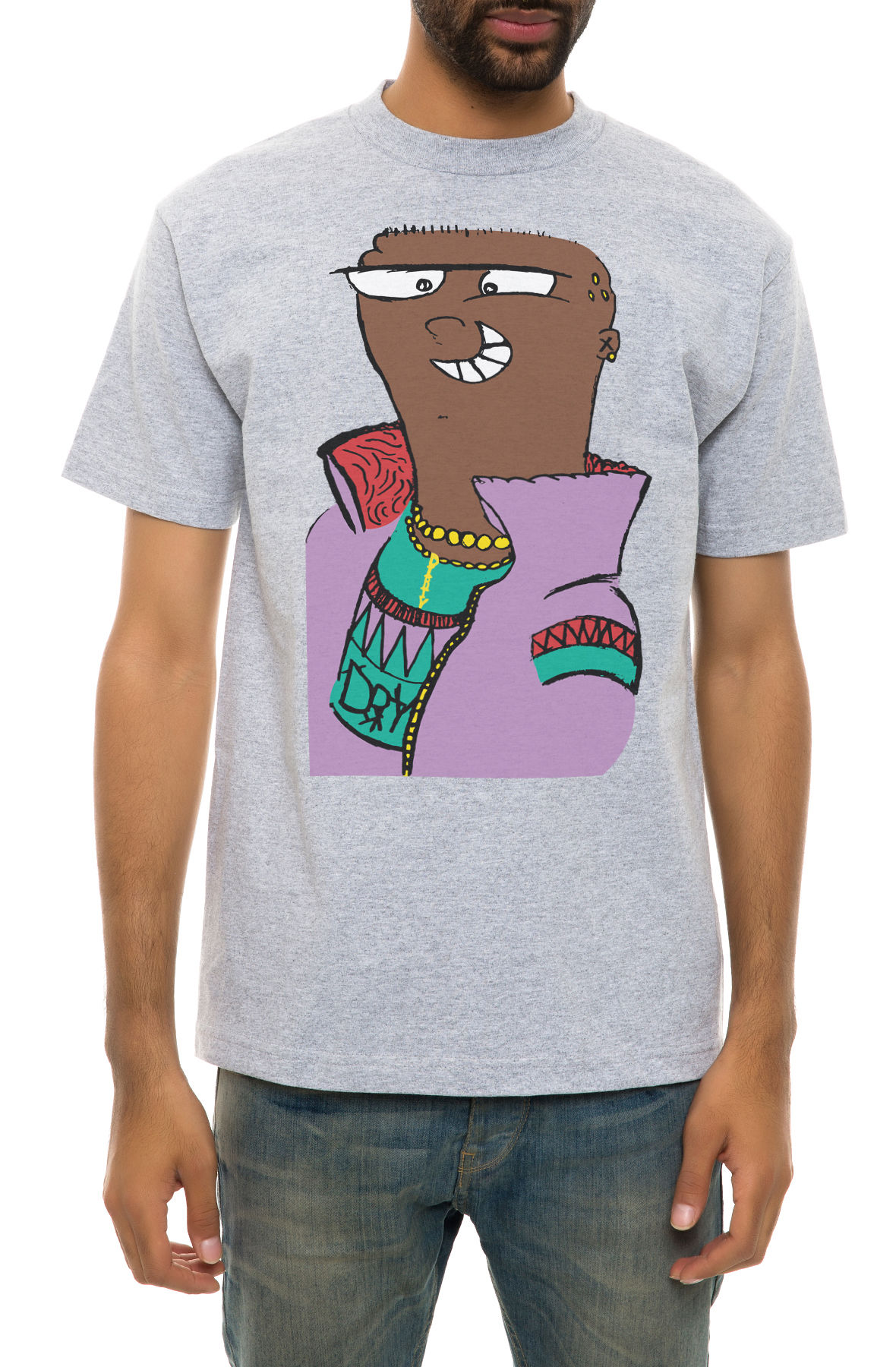The Lumphead Tee in Heather Grey