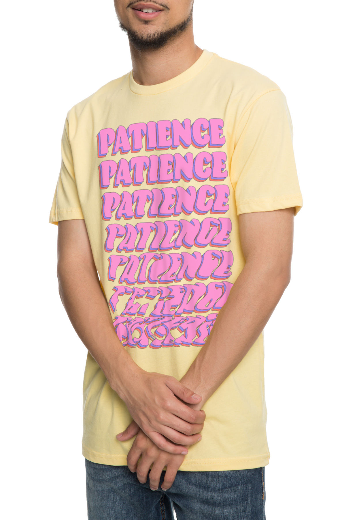 The Patience Tee in Banana Cream