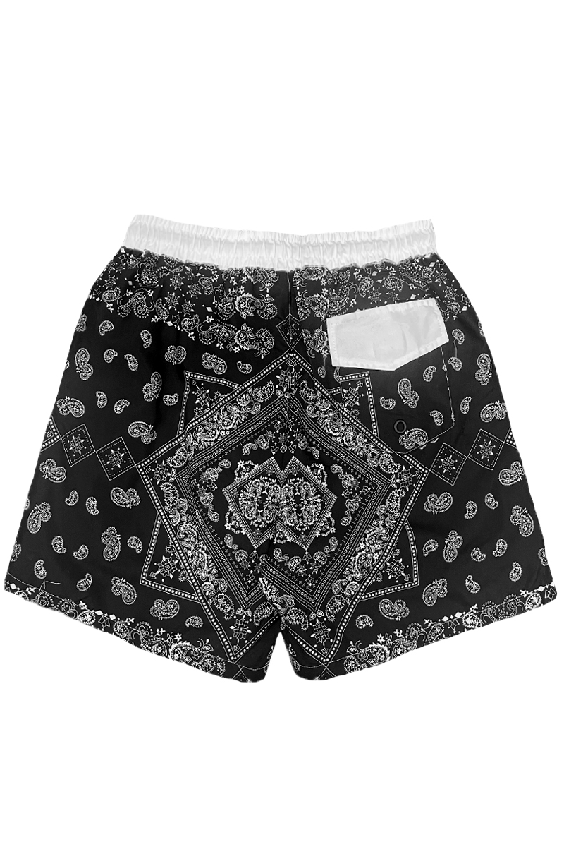 Paisley Bandana Swim Shorts