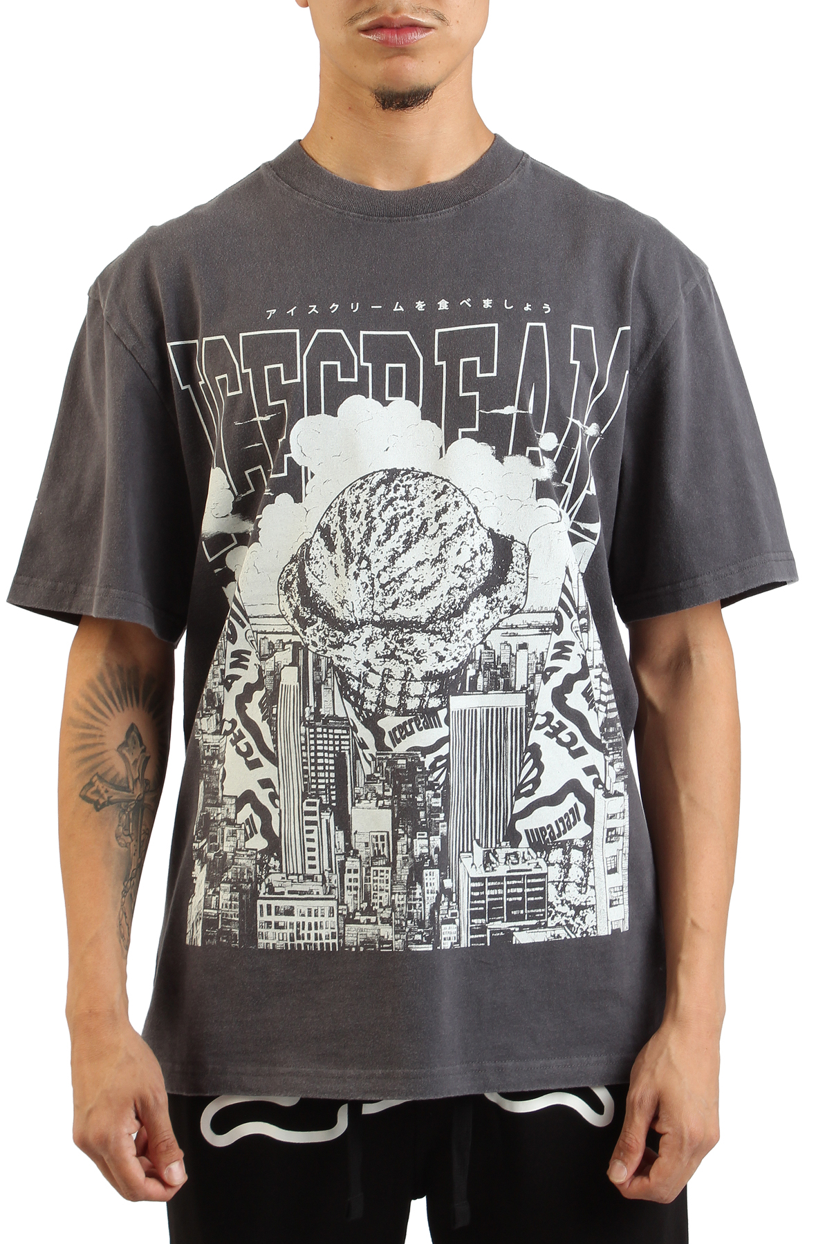 ICE CREAM Invasion Oversize T-Shirt 451-9312-CHAR - Karmaloop