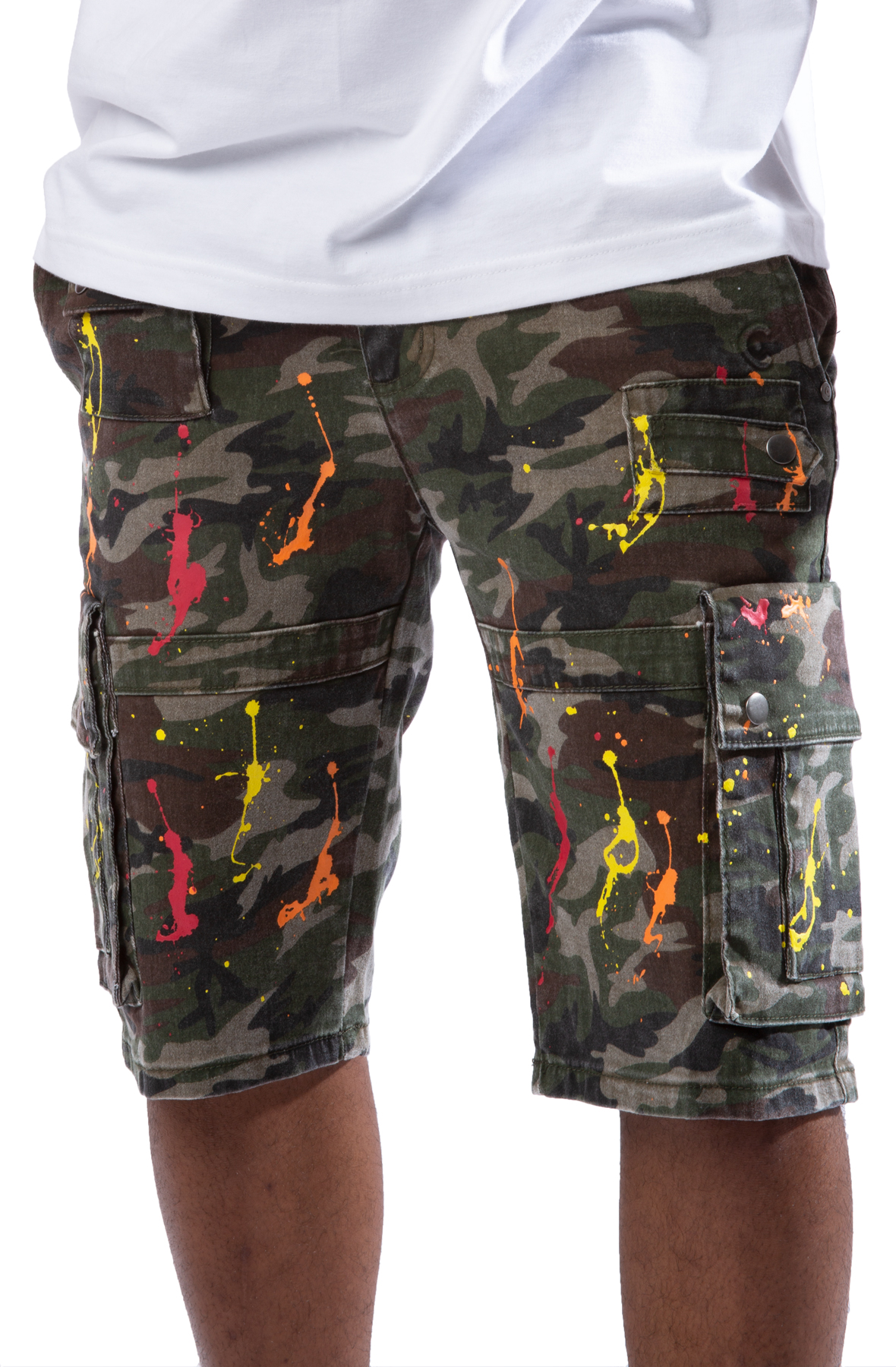 Smoke Rise Men's Printed Fashion Twill Cargo Short