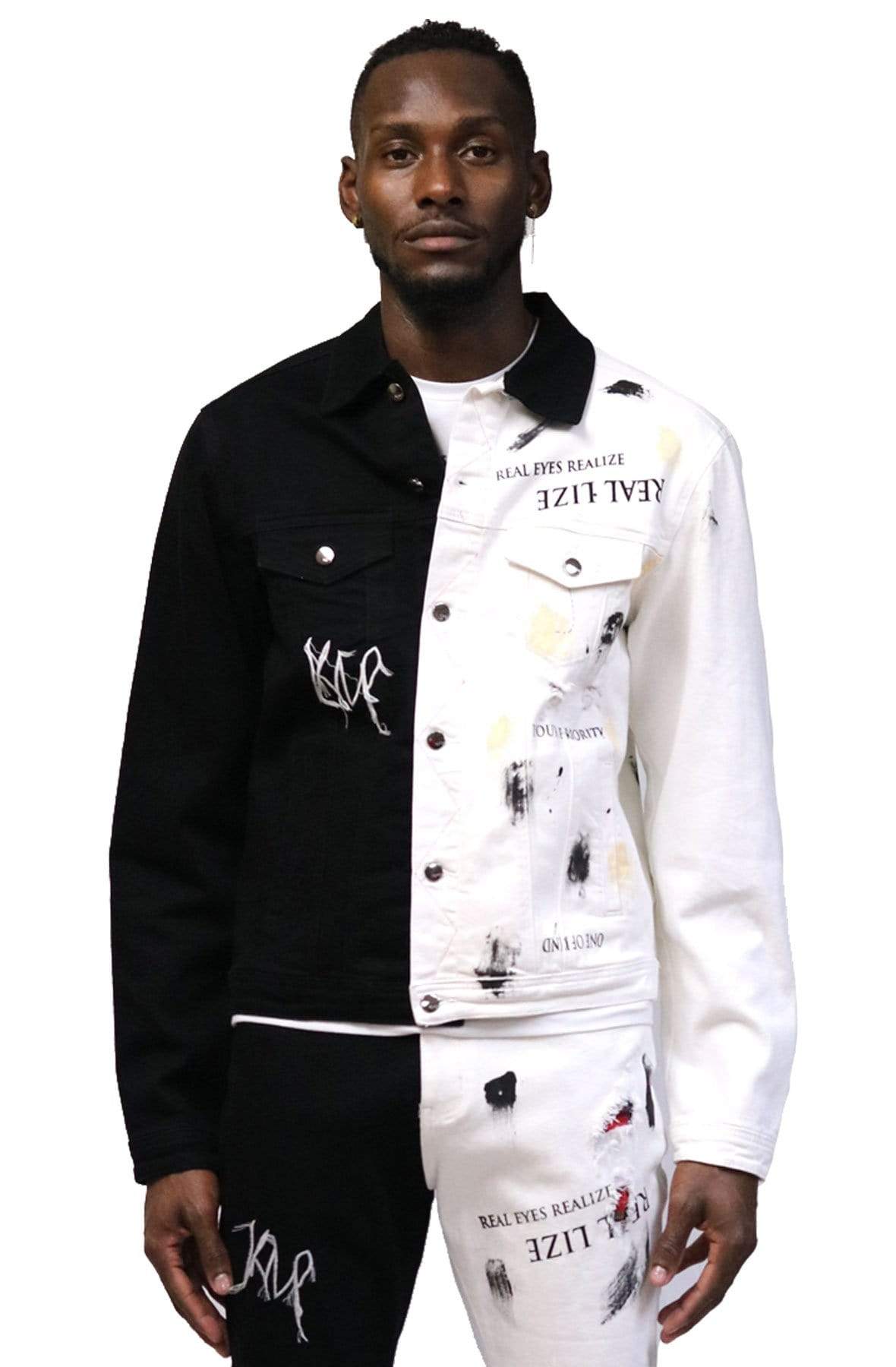 Pristine Half and Half Washed Twill Jacket