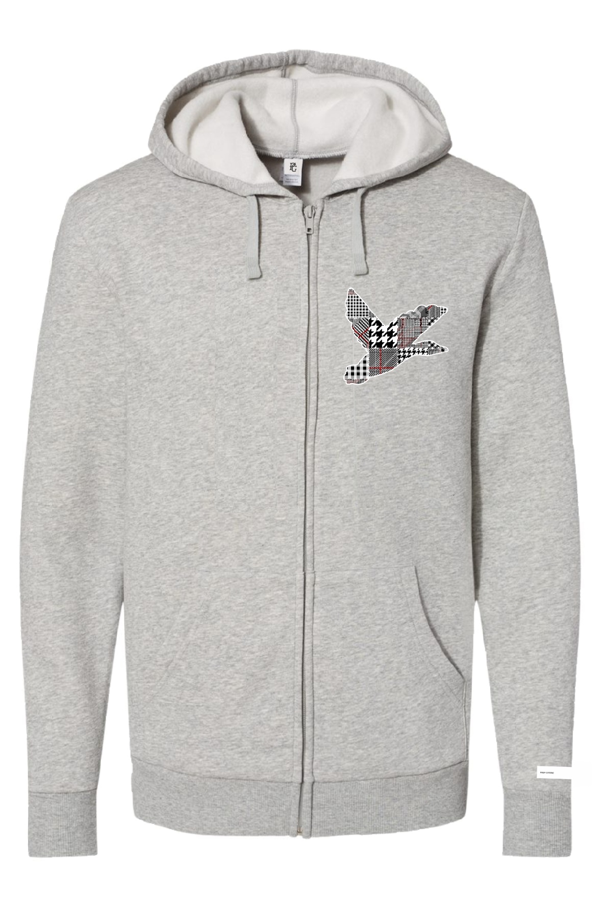 Patchwork Logo Zip Hoodie