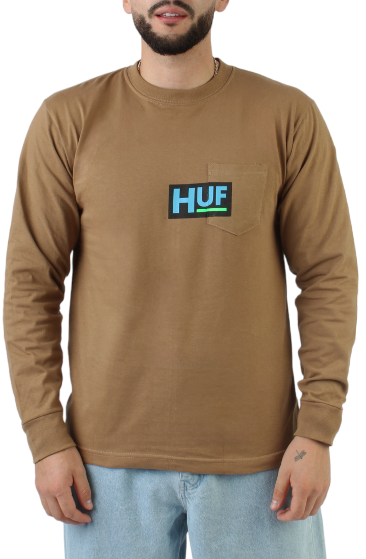 Busy Pocket Long Sleeve T-Shirt