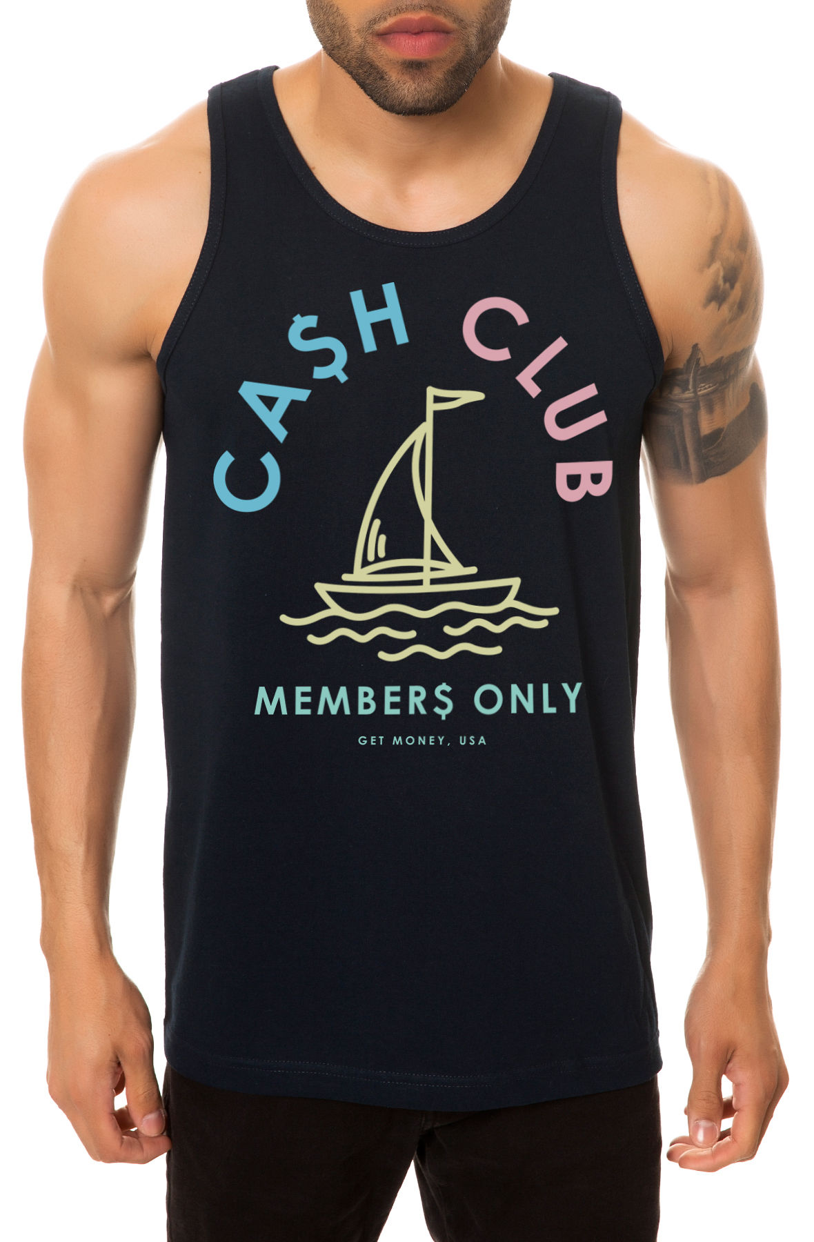 The Club Members Tank Top in Navy