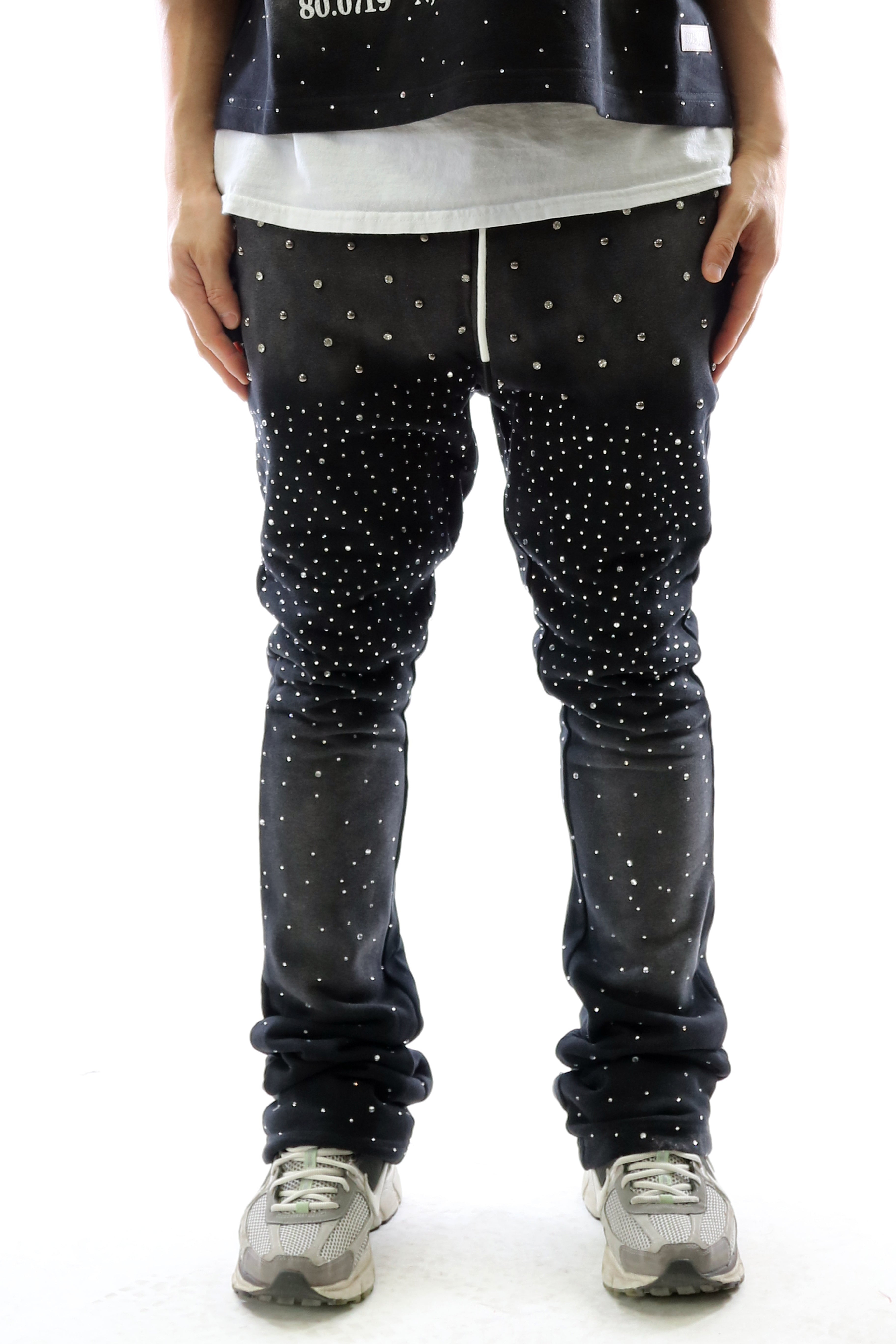 ZICORN Washed French Terry Stacked Jogger Pants