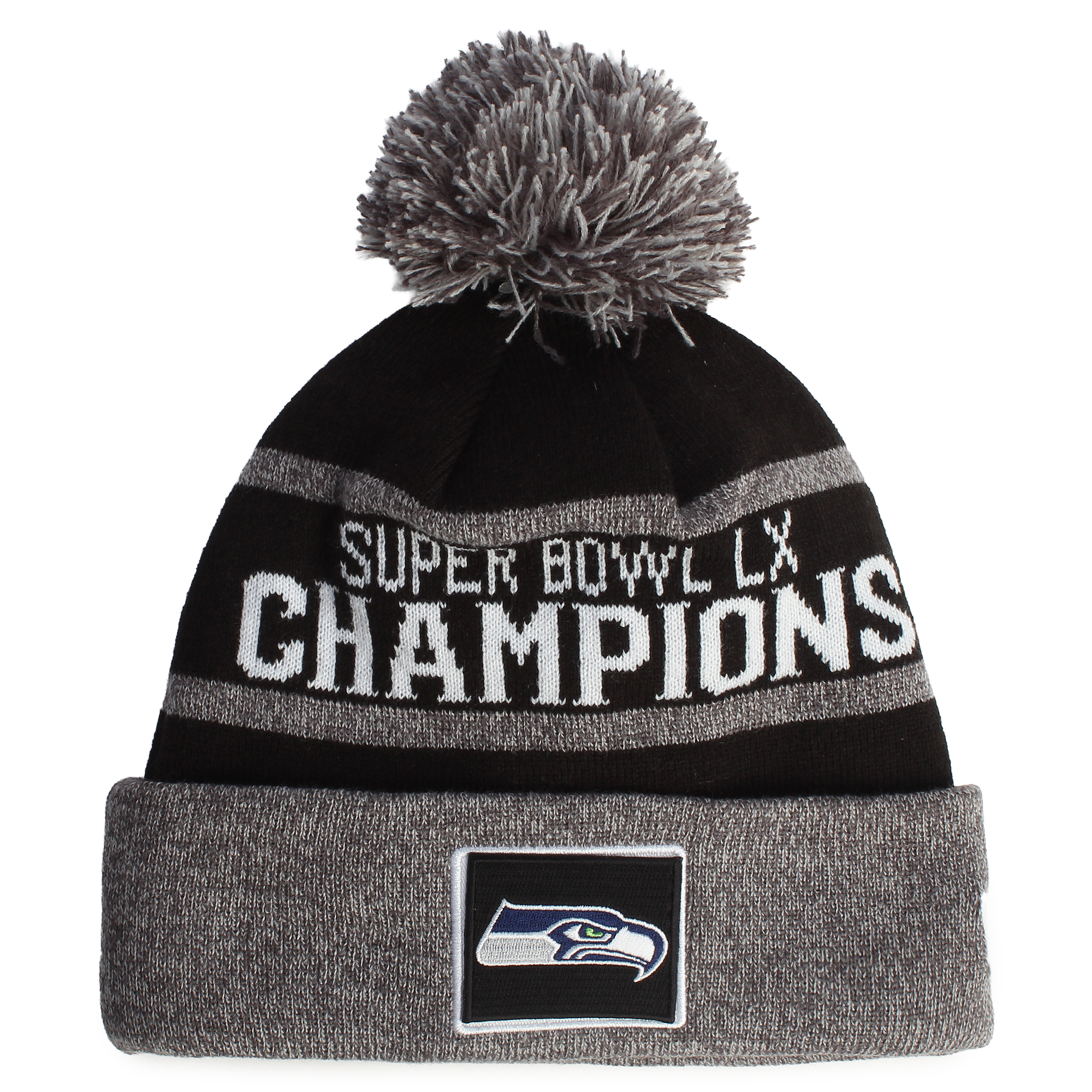 NFL Seattle Seahawks Super Bowl LX Champions Parade Cuffed Knit Hat with Pom