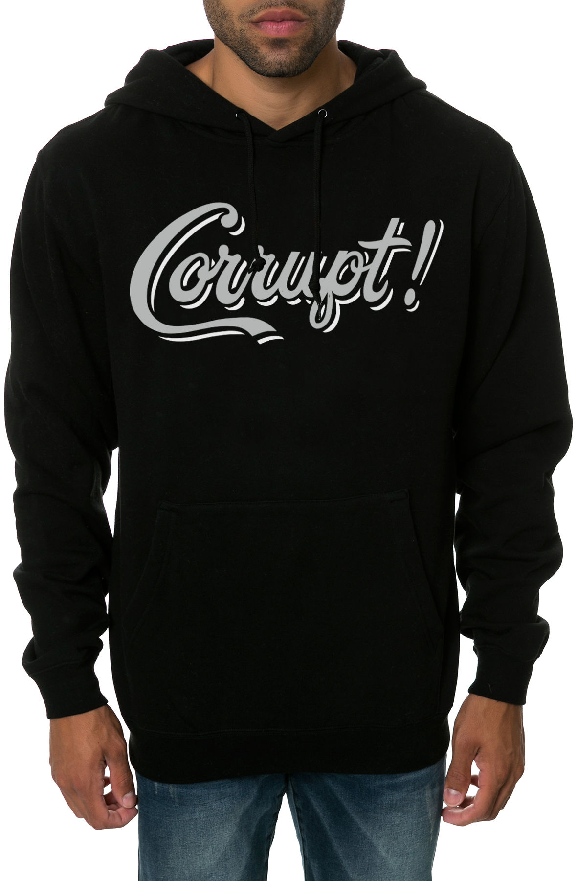 The Corrupt Hoodie in Black