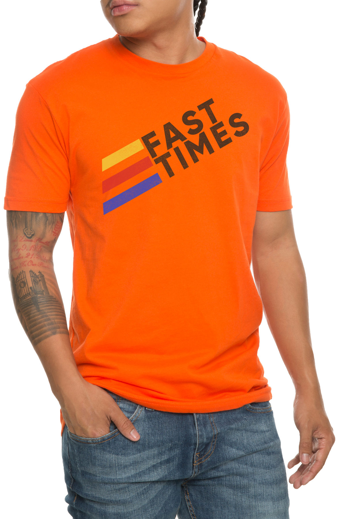 The Fast Times Tee in Orange