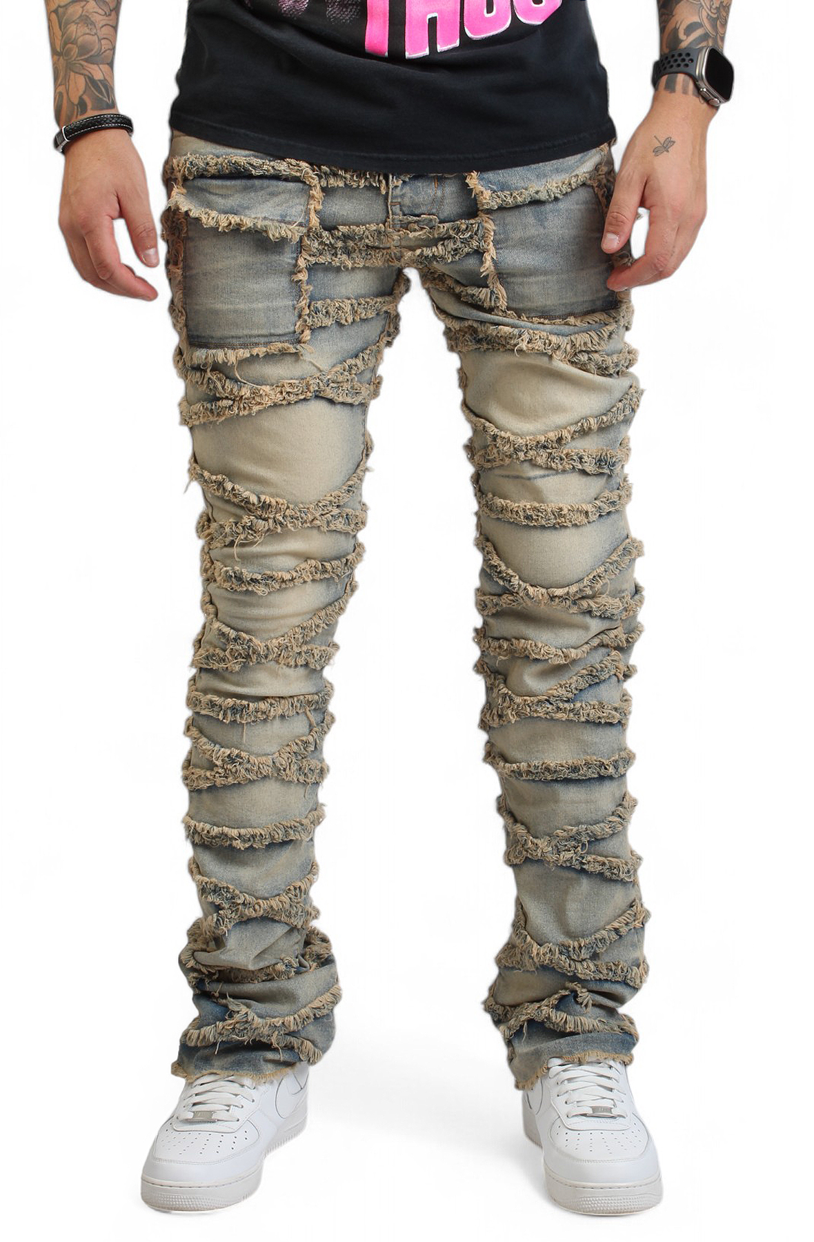 Shreddator Fray Stacked Jeans