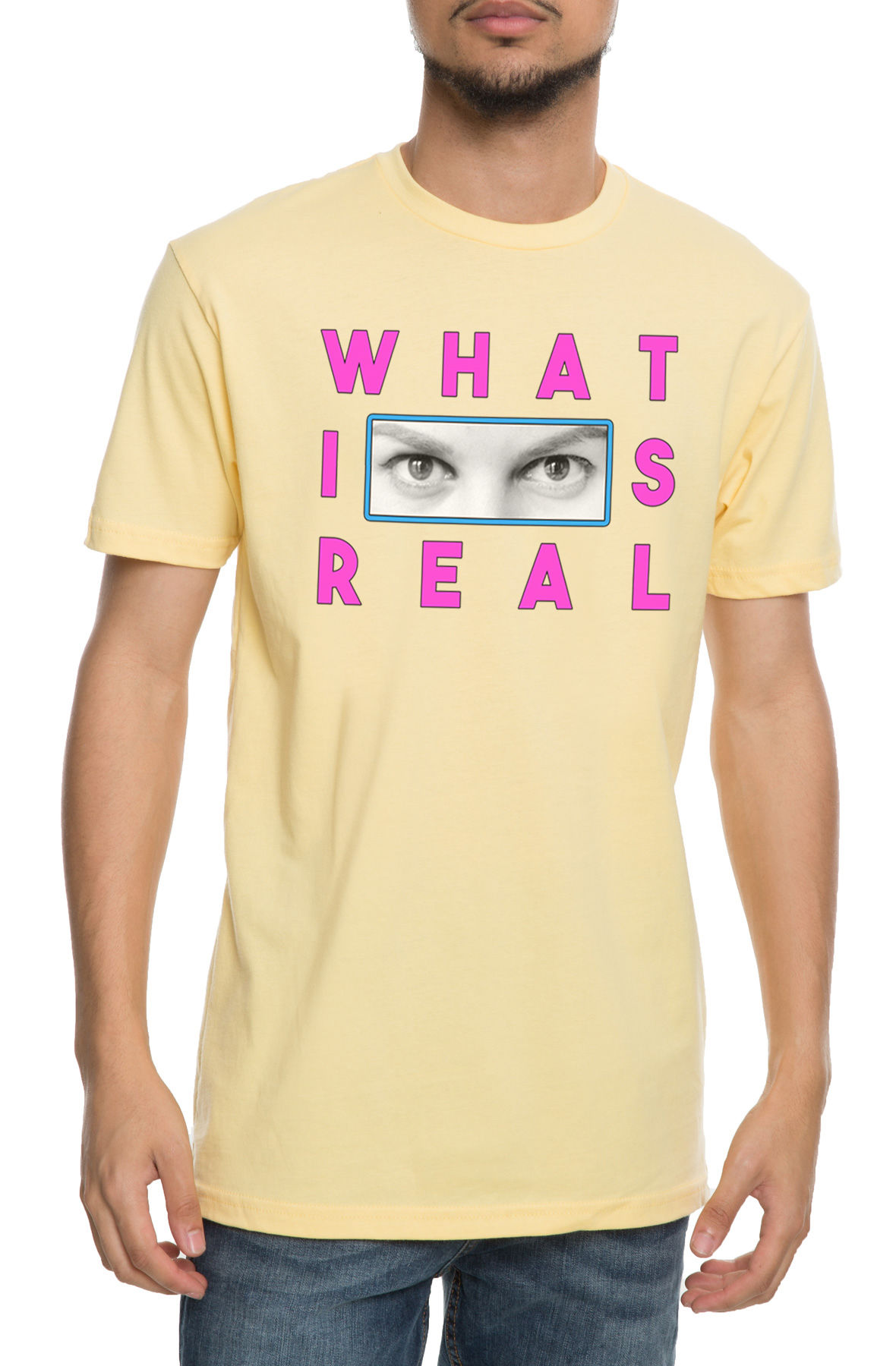 The What is Real Tee in Banana Cream