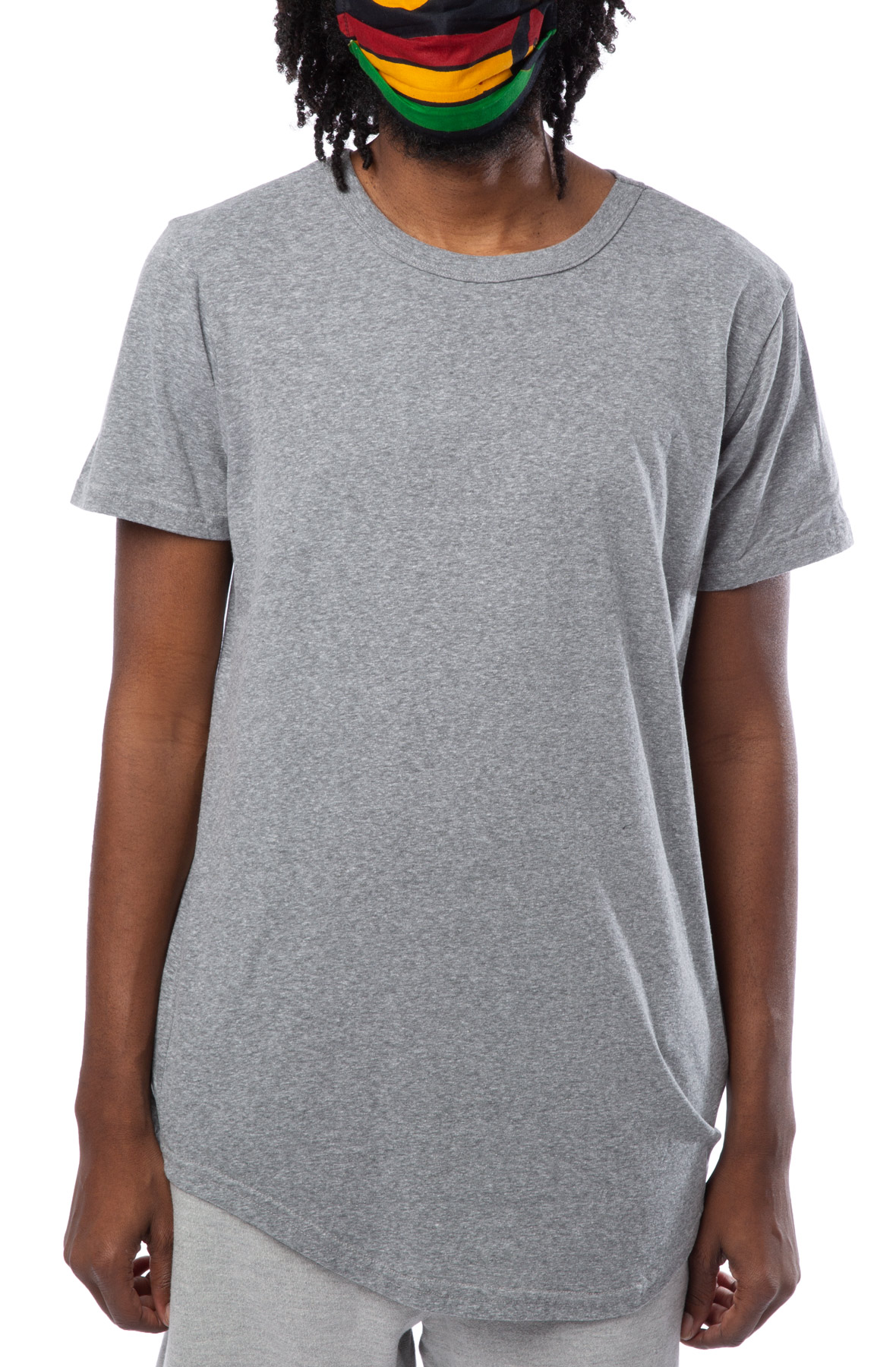 CB V3 Scoop Tall Tee in Heather Grey