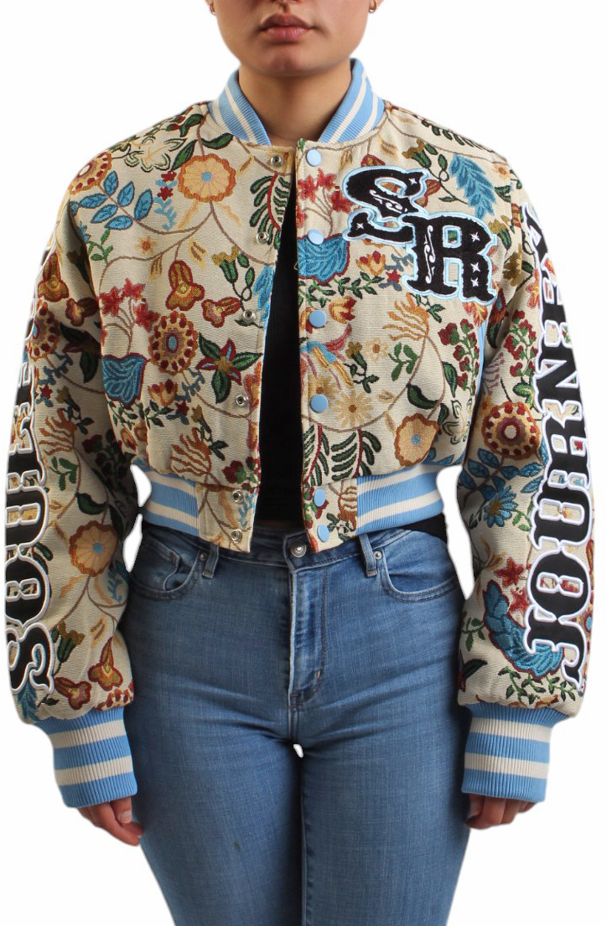 Tapestry Cropped Jacket